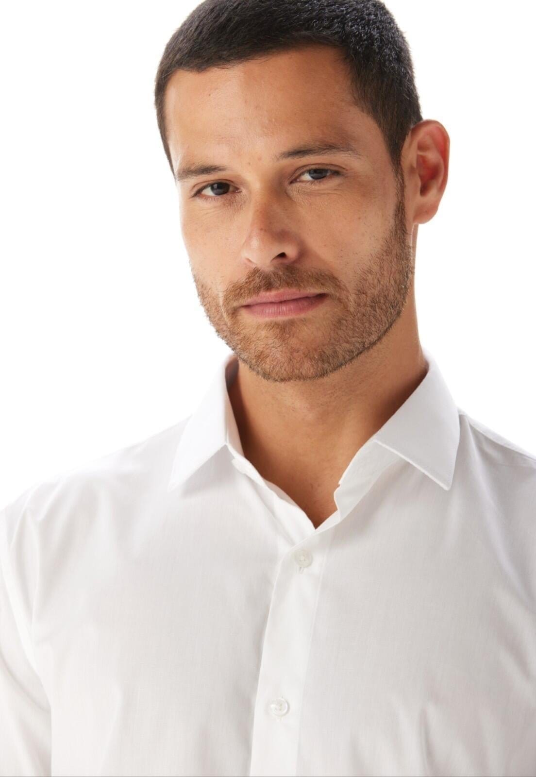 Vista 2 Camisa Tricoline Regular Fio 40 Traymon Traymon branco