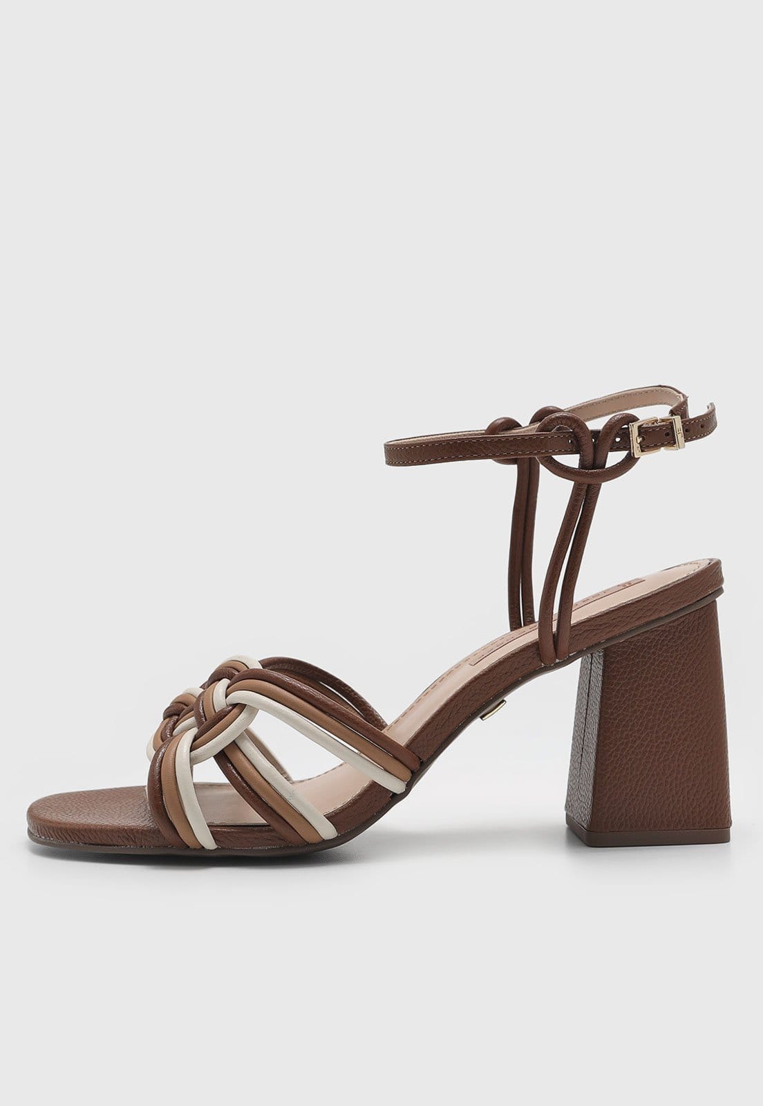 Sandália Feminina Jorge Bischoff Salto Bloco Tiras