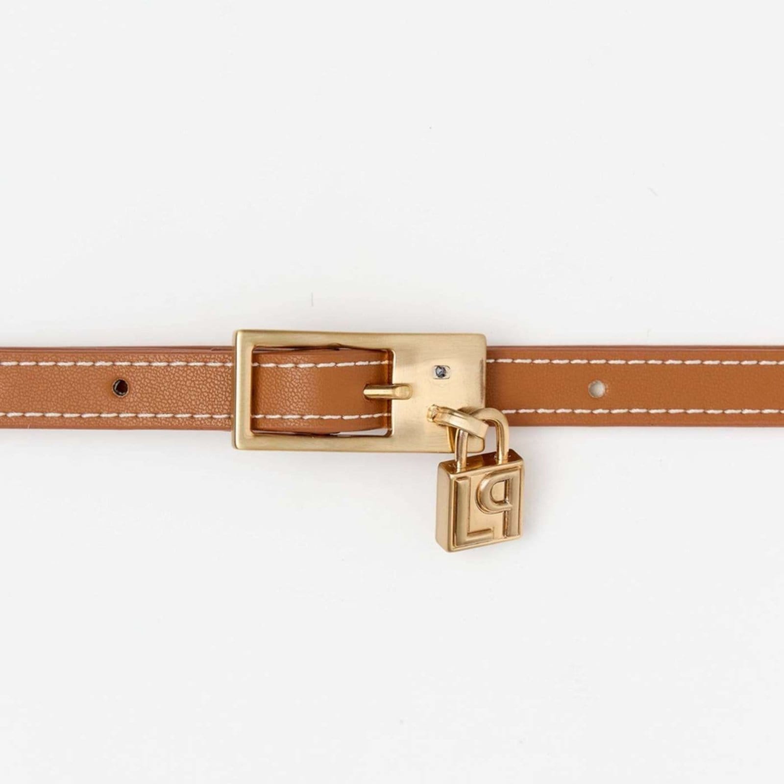 Vista 2 Cinto Lança Perfume Dual Cadeado Pr26 Feminino Lança Perfume marrom