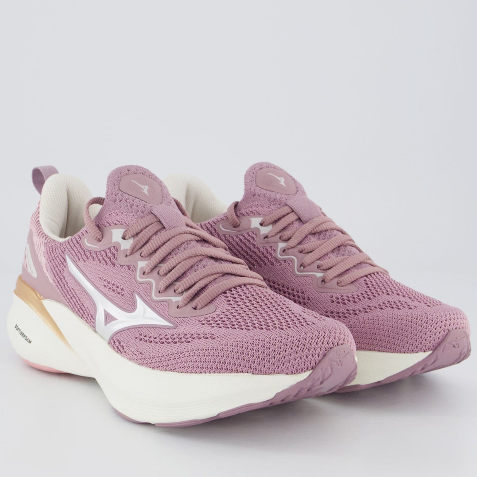 Vista 2 Tênis Mizuno Glow 3 Feminino Lilás Mizuno roxo