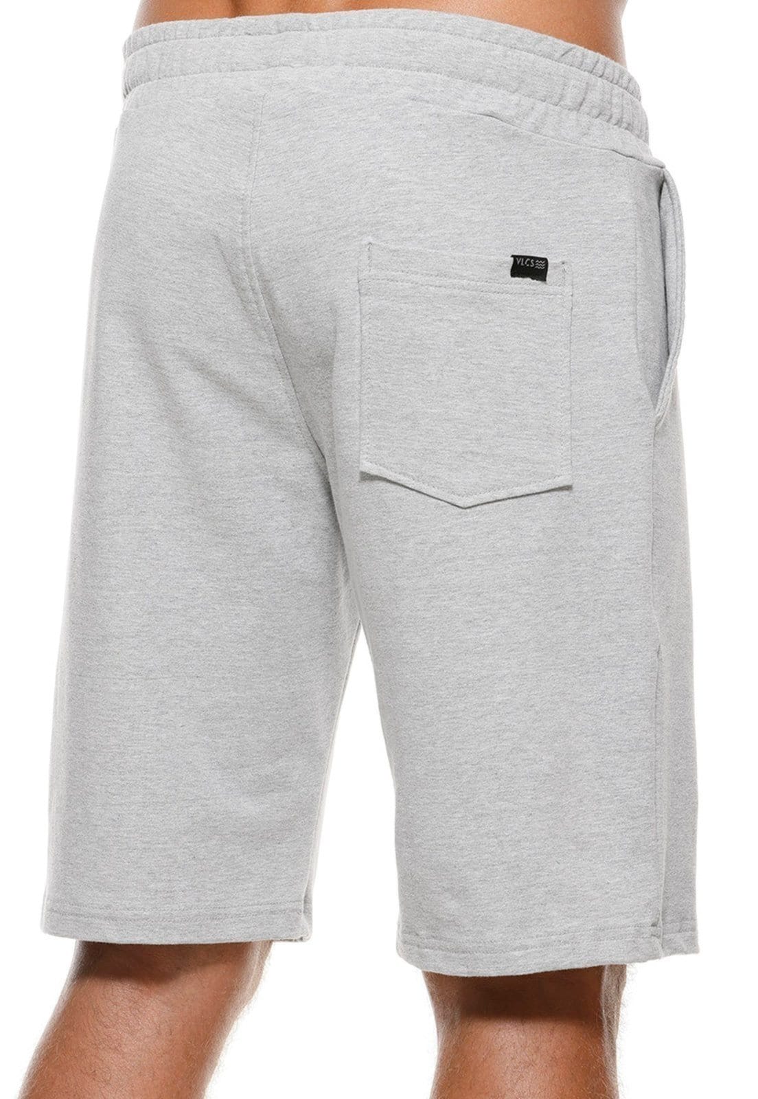 Vista 2 Bermuda Moletom Masculina Classica VLCS VLCS VIOLAÇÕES cinza