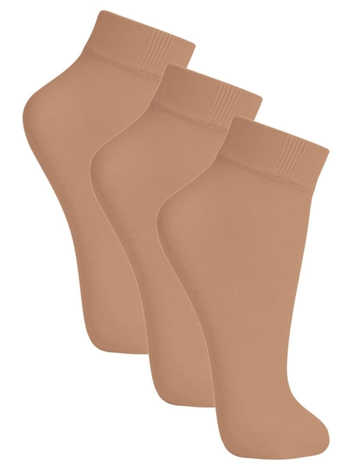 Kit com 3 Meias Soquete Fio 20 Loba