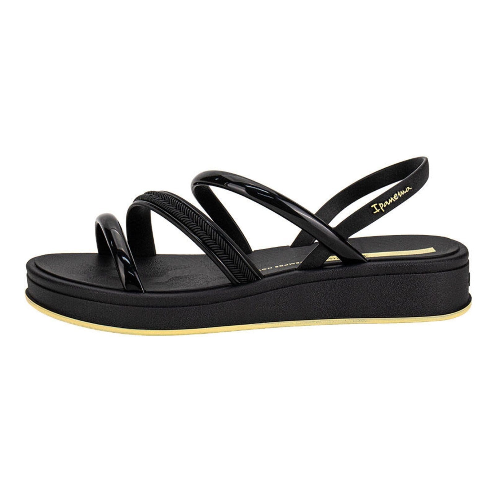 Vista 2 Sandália Feminina Flat Glow Up Ipanema 27418 3297418 Ipanema preto