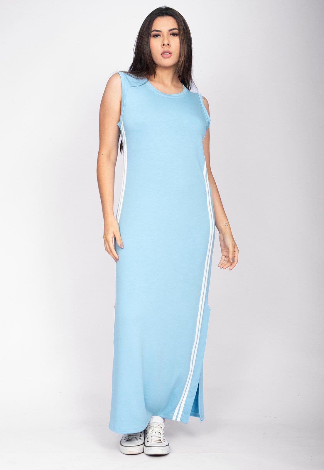 Vestido Midi Cabanafree Faixa Lateral