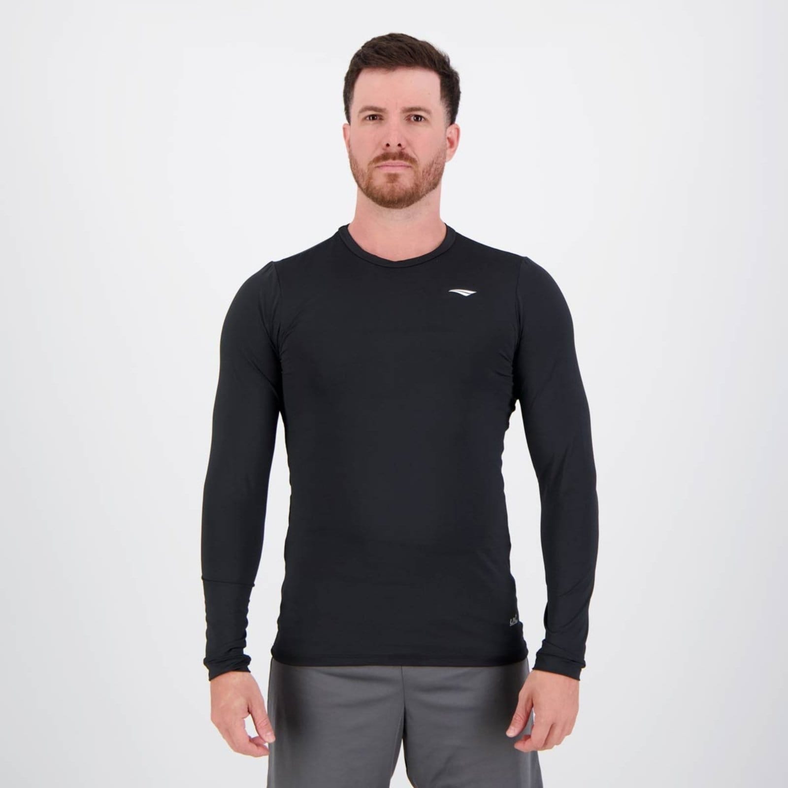 Camisa Térmica Penalty Matis UV Manga Longa Preta