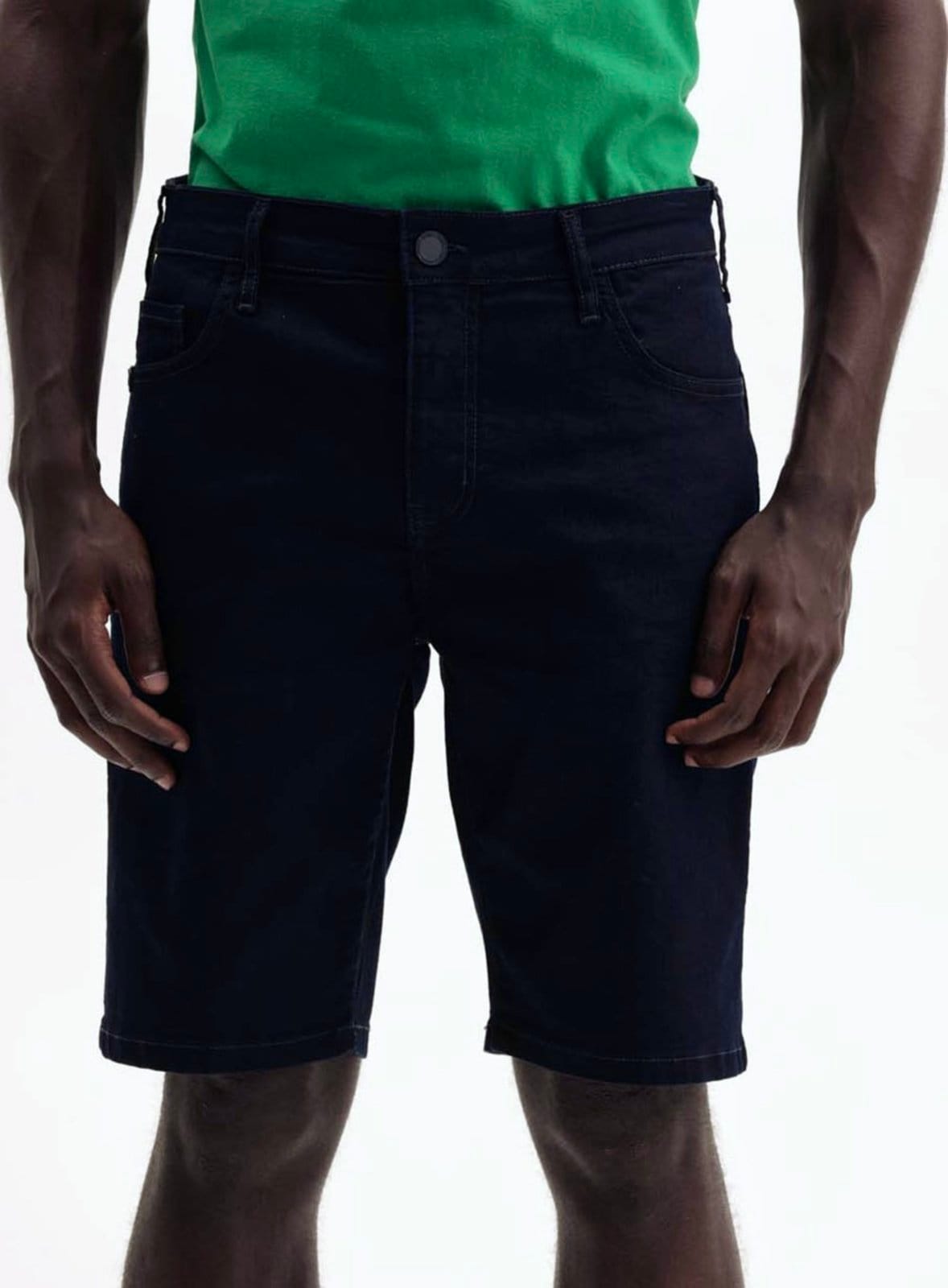 Bermuda Jeans Masculina - Yuri Triton Indigo