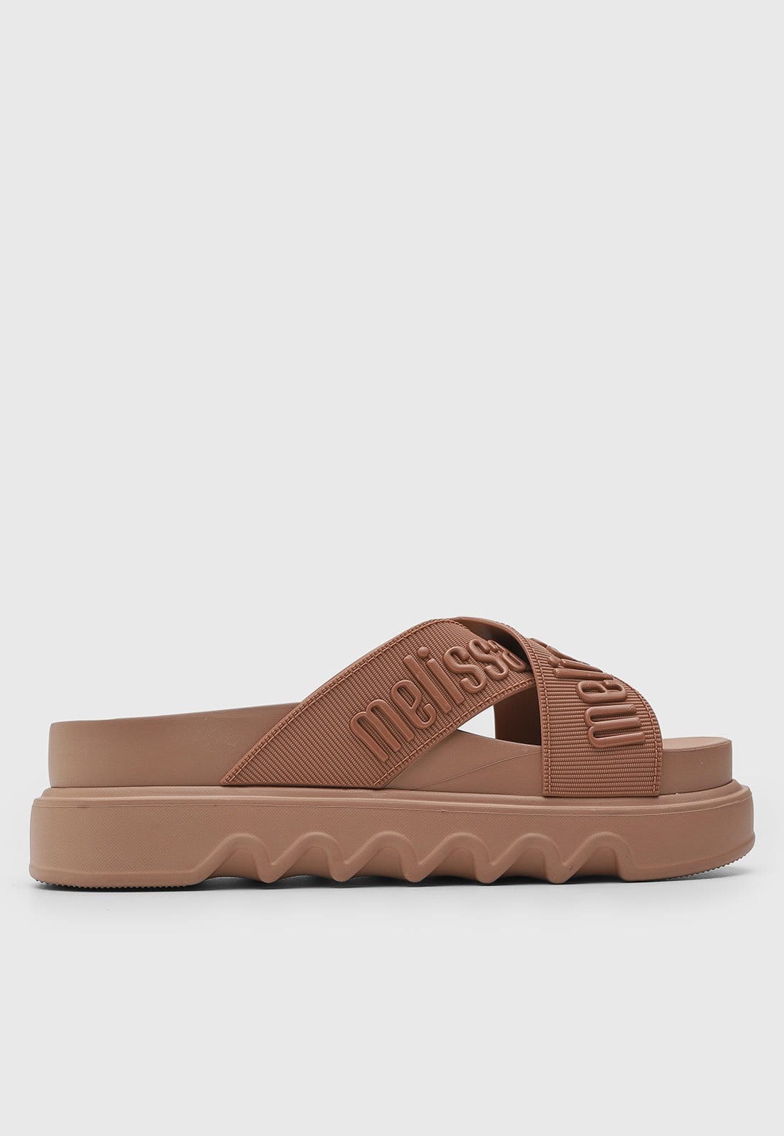 Vista 2 Sandália Feminina Melissa Salto Baixo Melissa nude