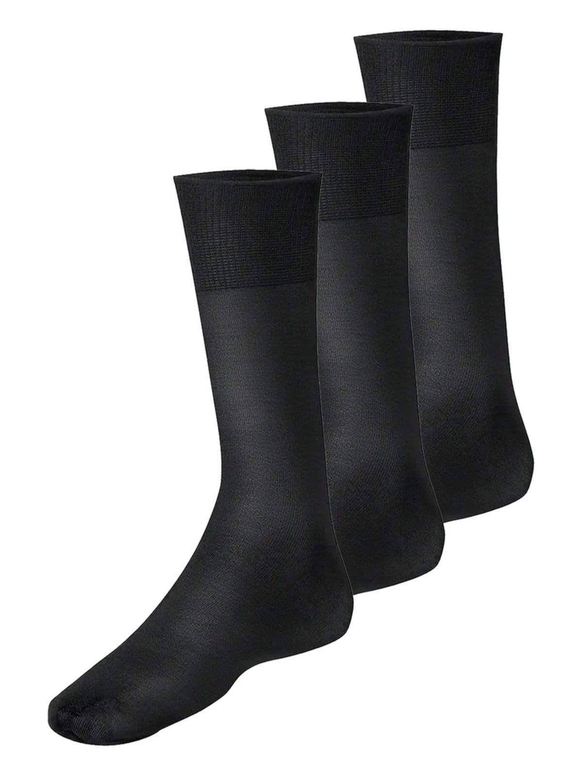 Vista principal Kit com 3 Pares de Meias Social Meianyl Lupo preto