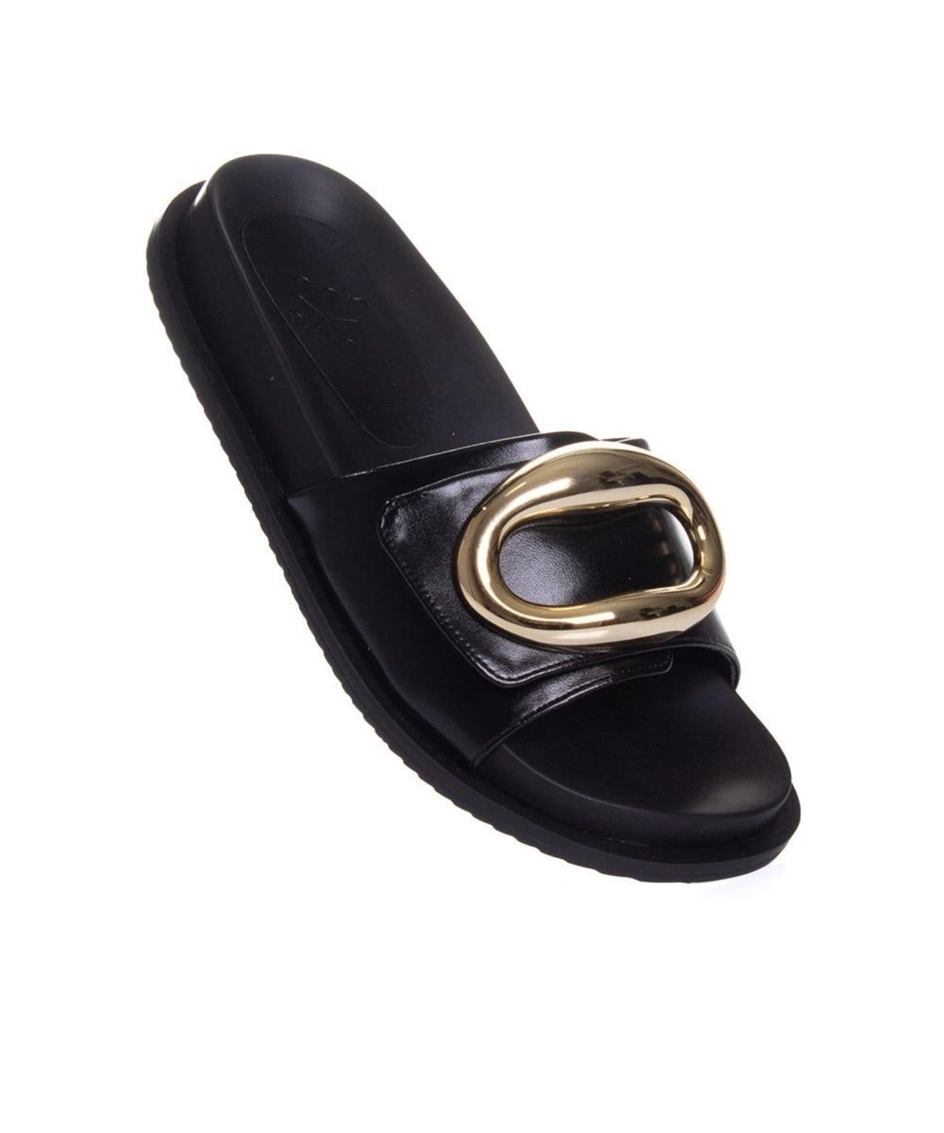 Vista 2 Tamanco Flatform Pixolé Bridão Preto Pixolé incolor