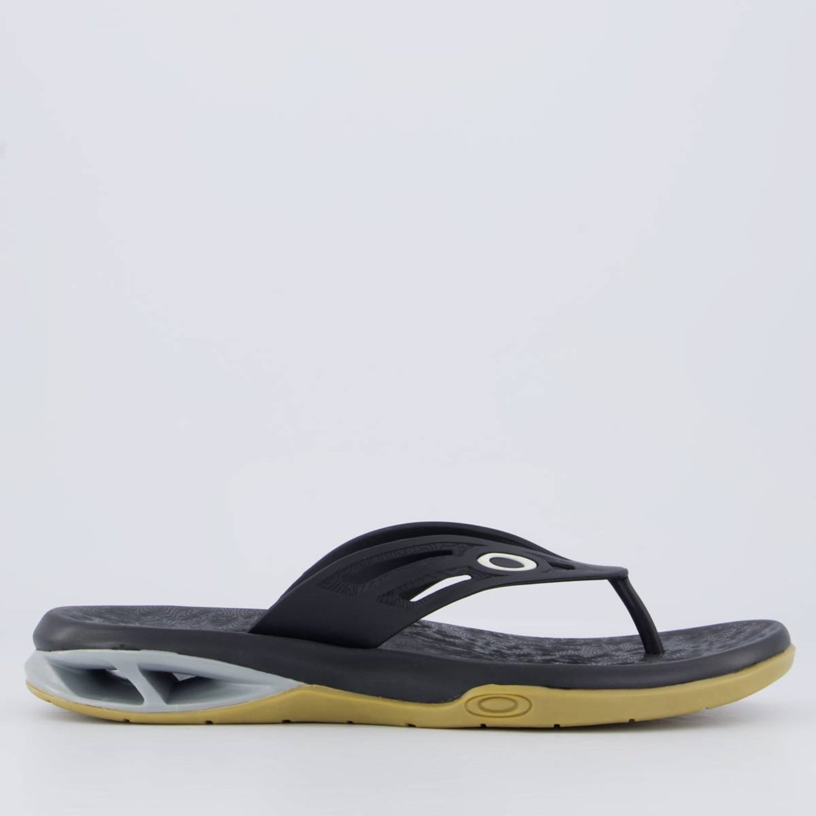 Vista 2 Chinelo Oakley Killer Point II e Marrom Oakley preto