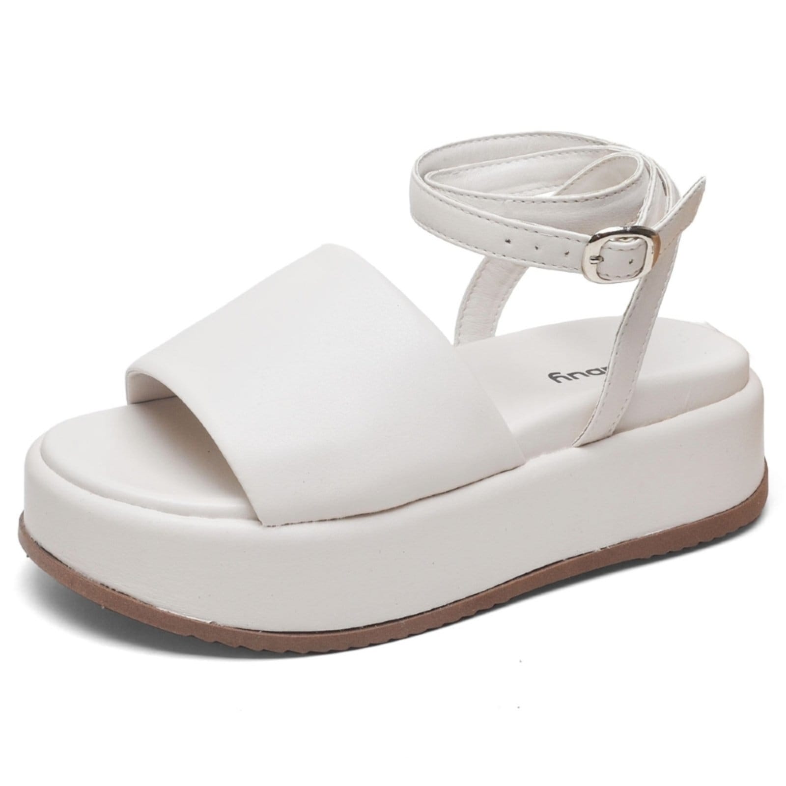 Vista 2 Papete Chinela Tamanco Feminino DUBUY 2065FG OFF-WHITE DUBUY off-white white