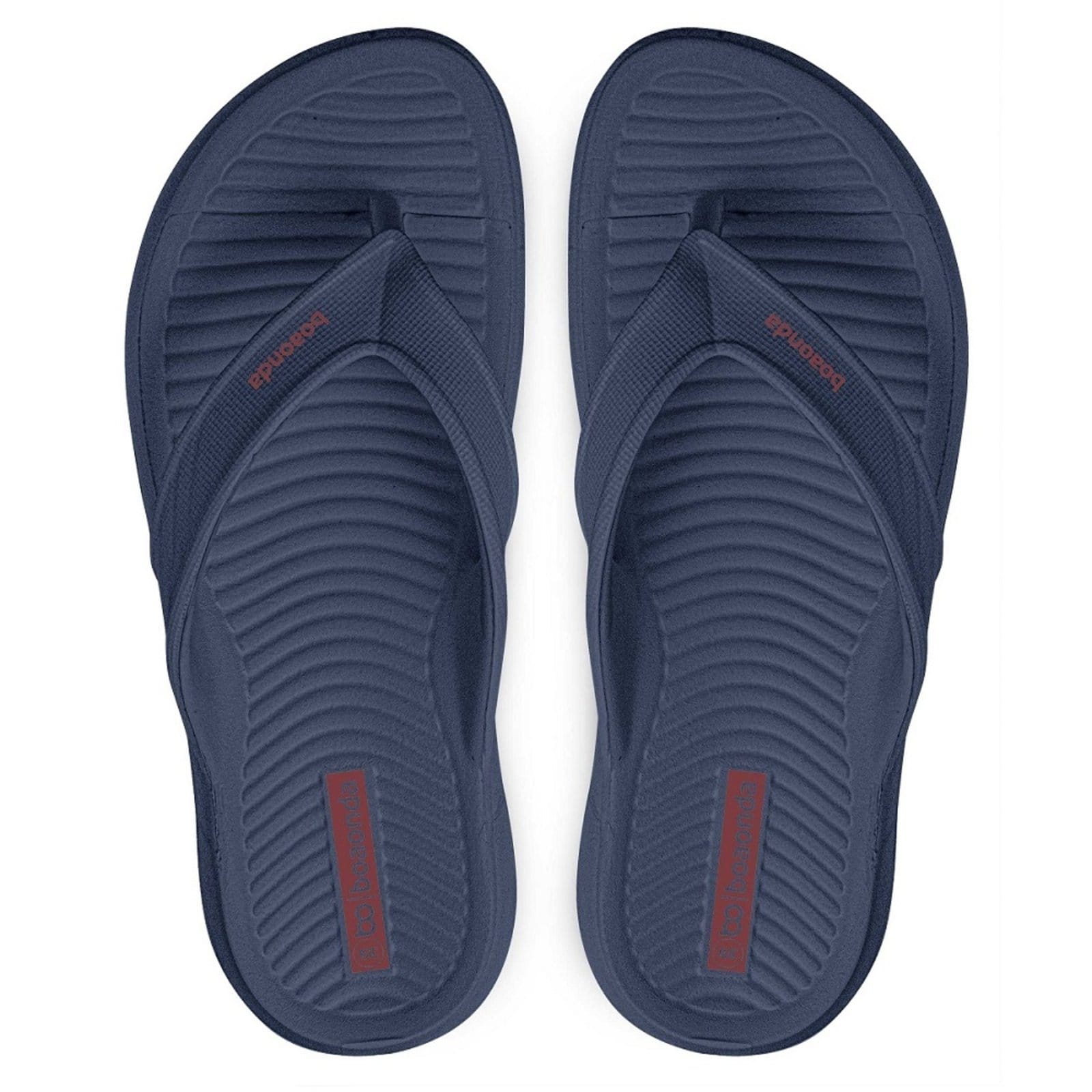 Vista principal Chinelo Ortopédico Super Leve Masculino Boaonda Bolt Conforto Marinho Boaonda azul