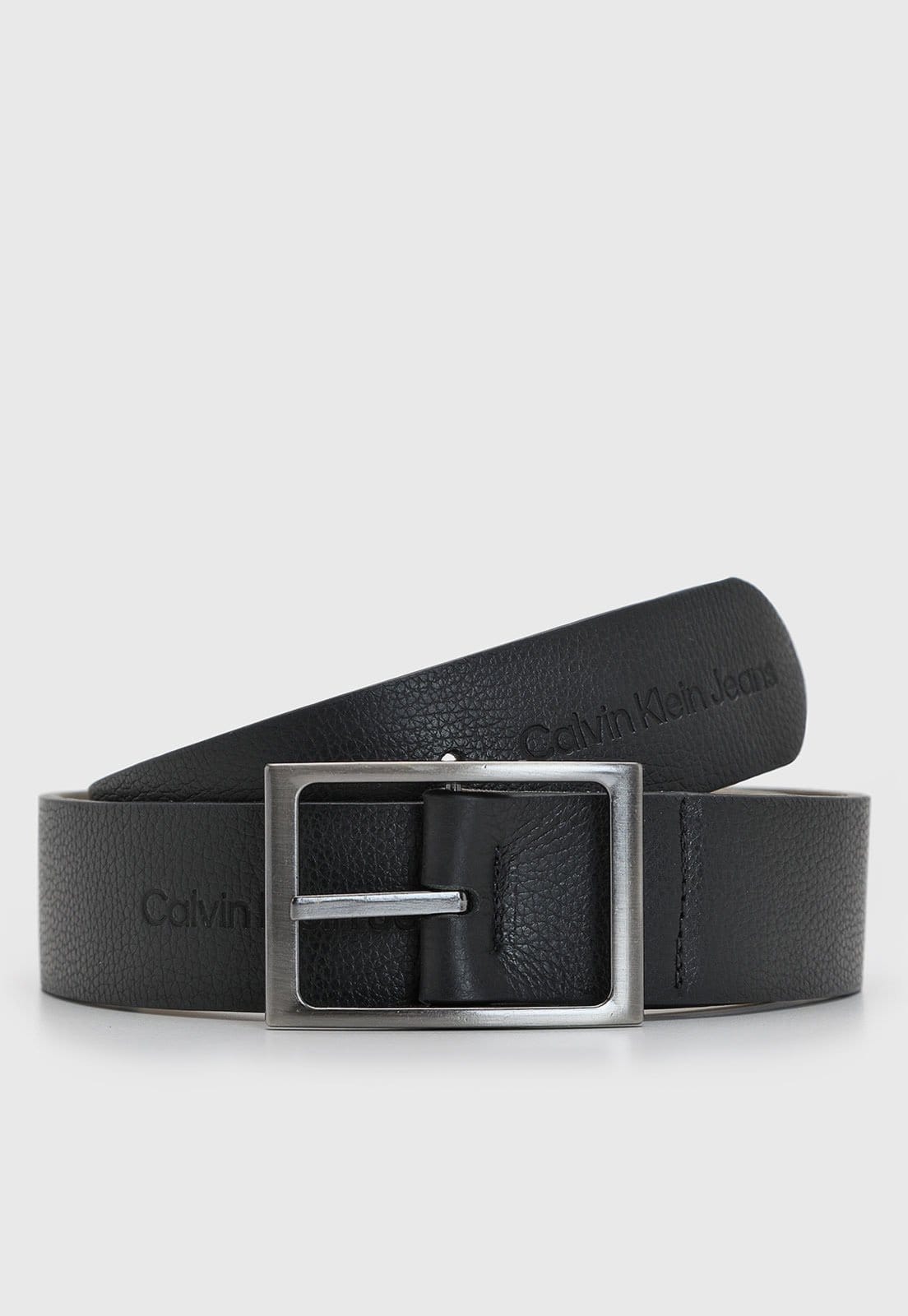 Cinto Masculino Calvin Klein Logo Fivela