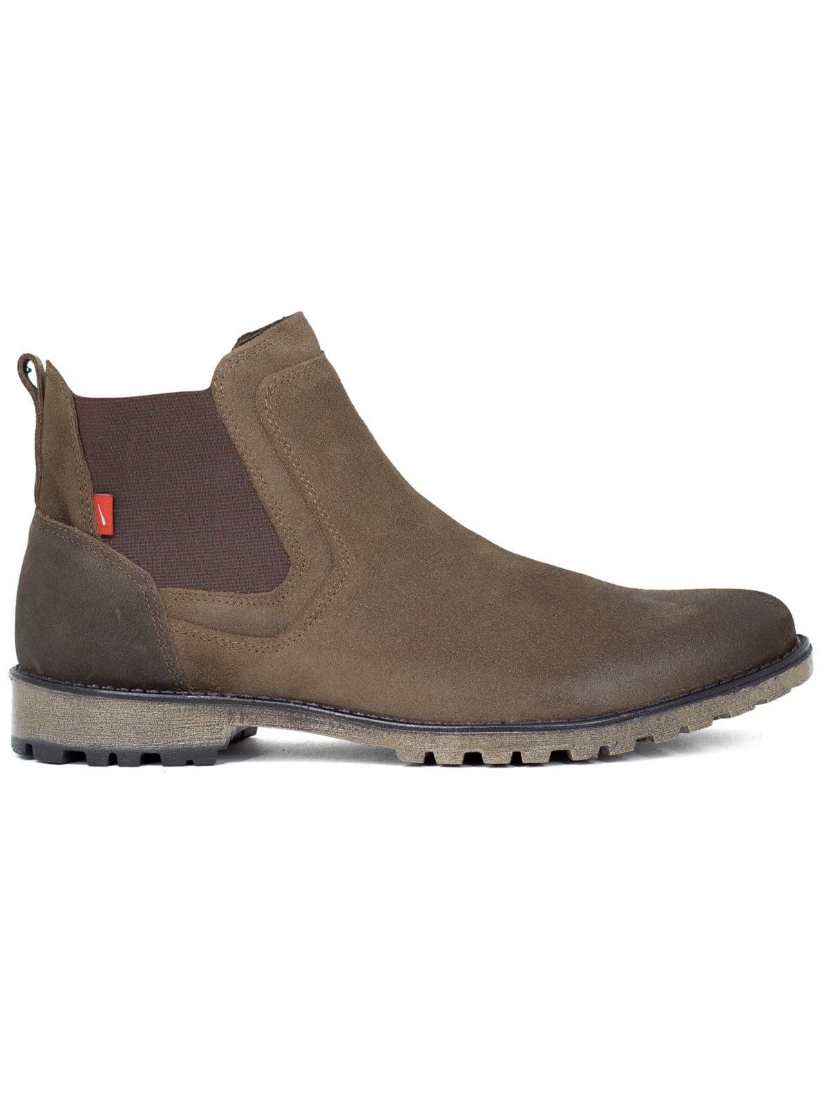 Vista principal Bota Masculina Ferracini 24h Cross Couro Chelsea Elástico Tratorada Chocolate FERRACINI marrom