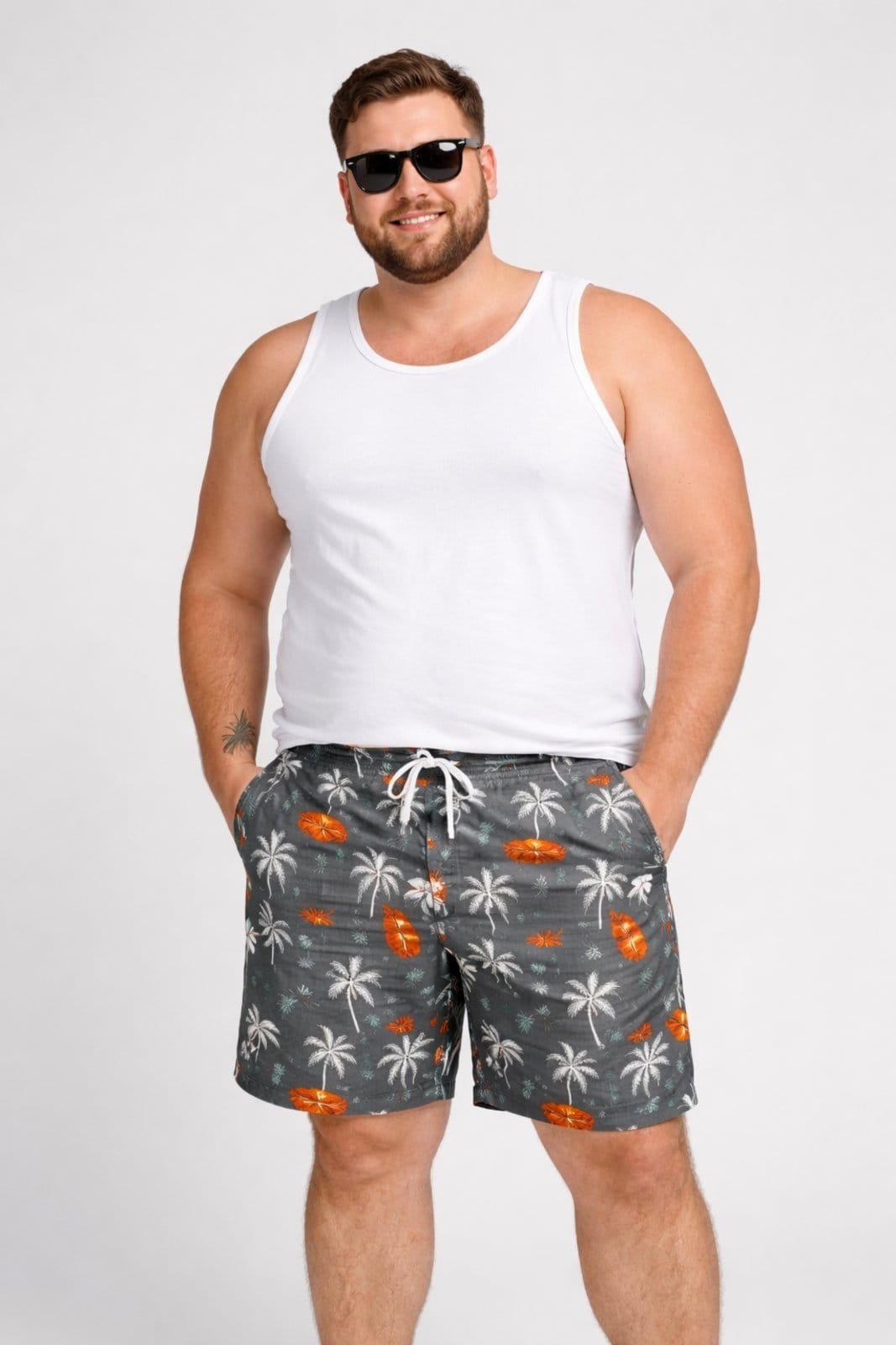 Bermuda Plus Size D Bell Outlet Fashion Estampa tropical