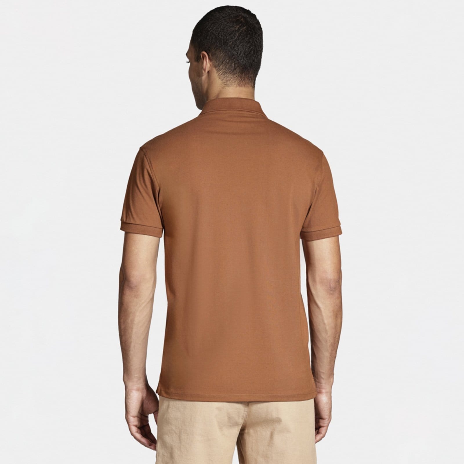 Vista 2 Camisa Polo Aramis Piquet Zip In25 Masculino Aramis marrom