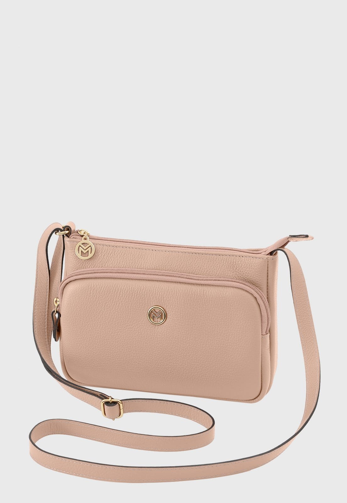 Bolsa Transversal Couro Mariart Rosalina Creme