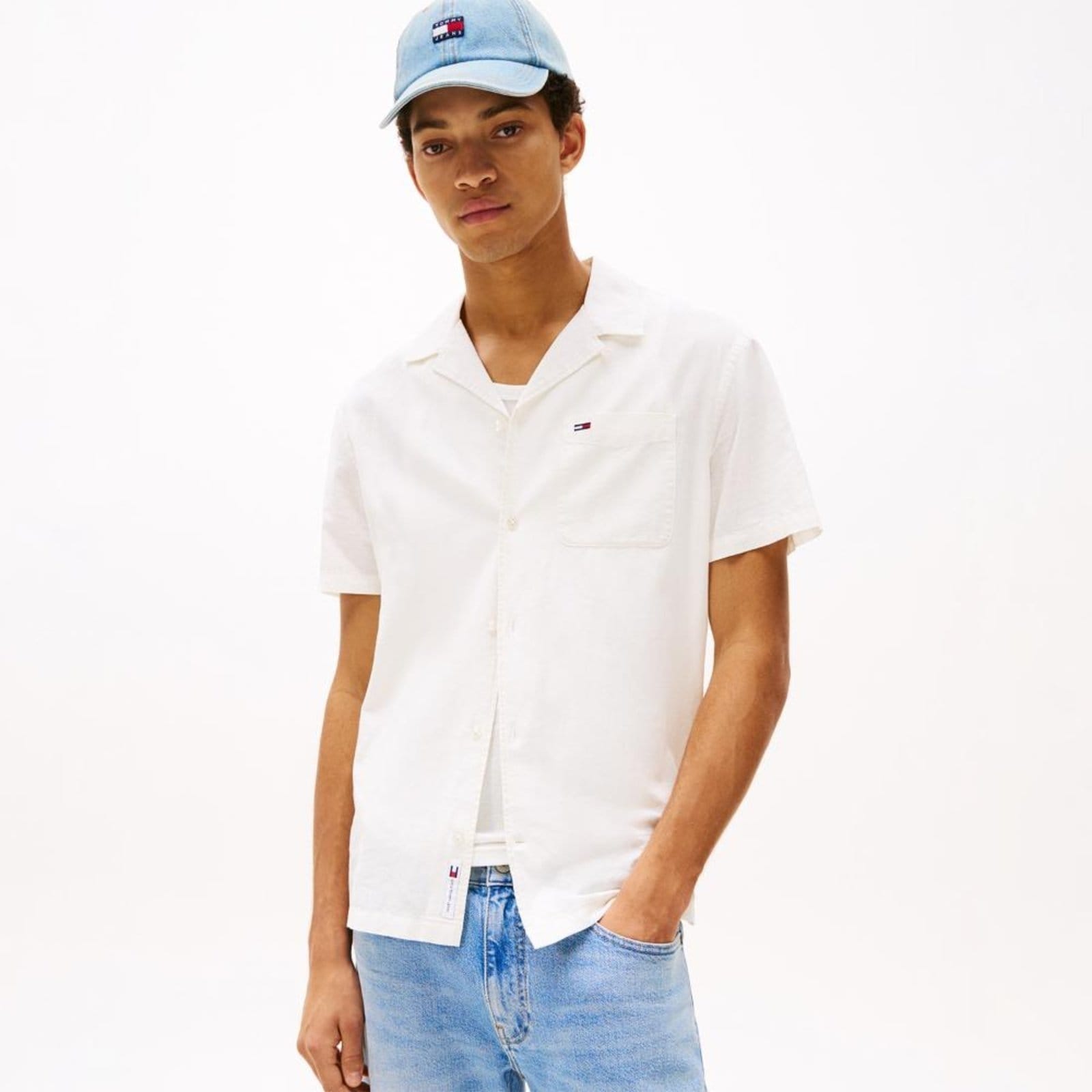 Camisa Camp Manga Curta Tommy Jeans - EEG