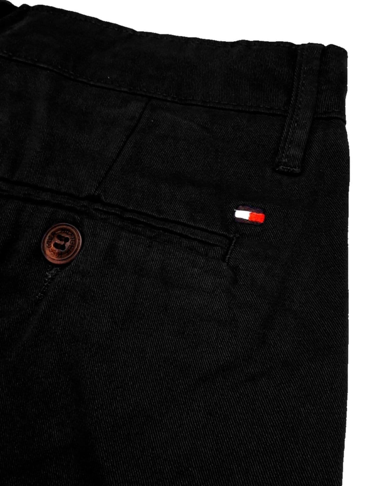 Vista 2 Calça Tommy Hilfiger Masculina de Sarja Brooklyn Preta Tommy Hilfiger preto