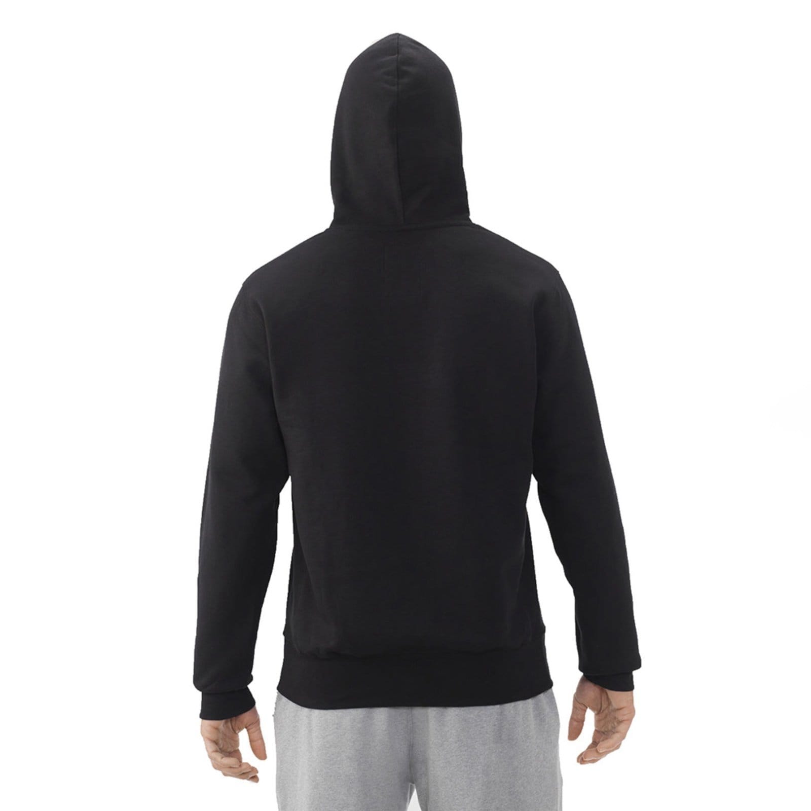 Vista 2 Moletom Masculino Polo Blu Flanelado com Bolso e Capuz Ajustável Preta em Algodão do P ao Polo Blu preto blu