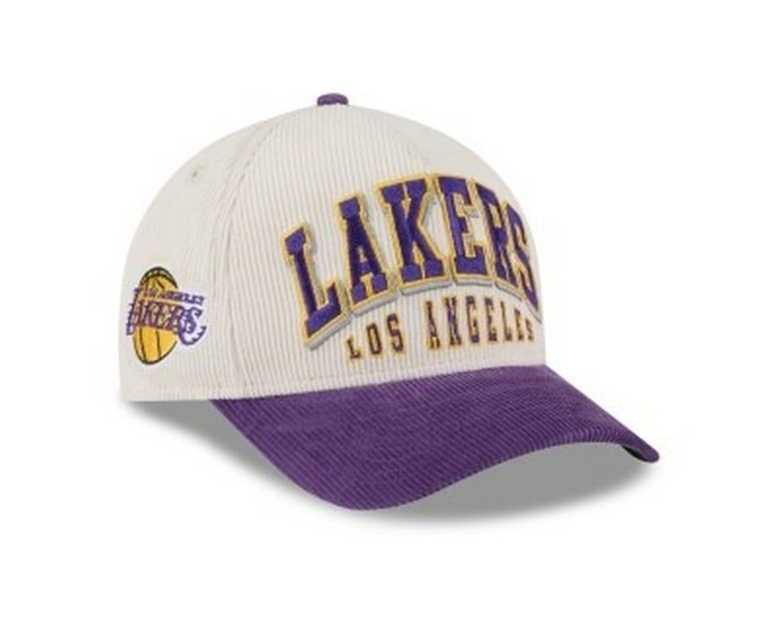 Vista 2 Boné New Era 9FORTY M-CROWN A-FRAME Los Angeles Lakers NBA new era roxo