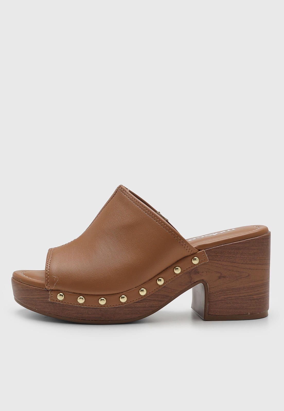 Sandália Feminina Moleca Salto Grosso