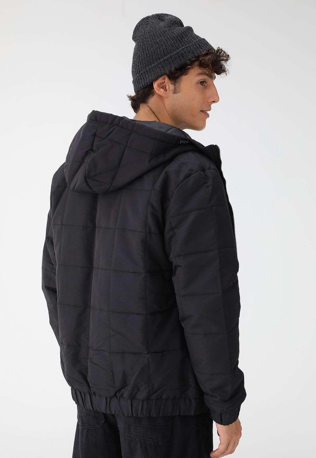 Vista 2 Jaqueta Red Nose com Capuz Preta Red Nose preto red