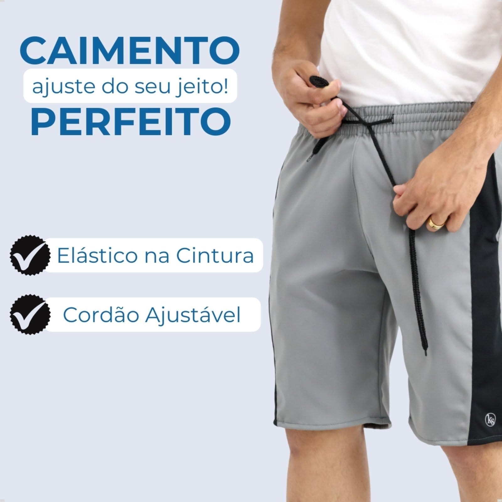 Bermuda Slim Tactel Premium Elastano Estilo Treino Academia