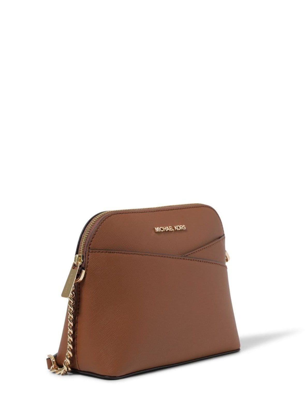 Vista 2 Bolsa Transversal Jet Set Média De Couro 35F1gtvc6t230 Michael Kors caramelo