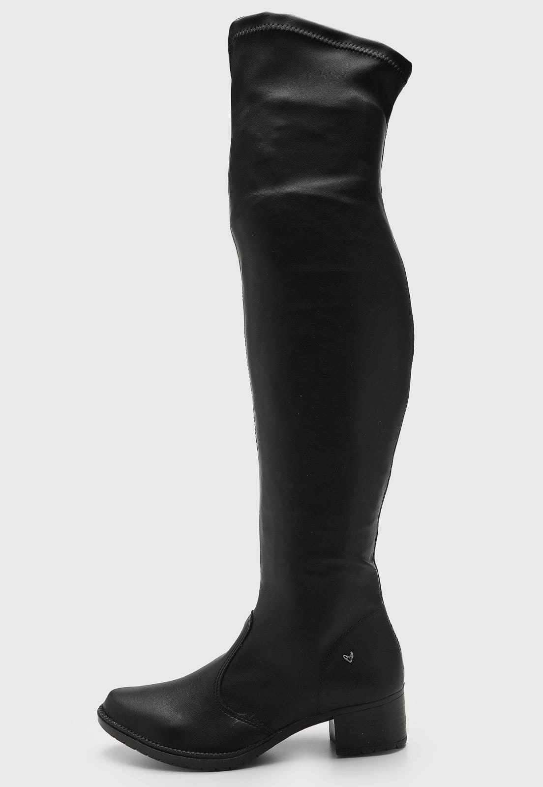 Bota Feminina Mississipi Cano Alto Preta