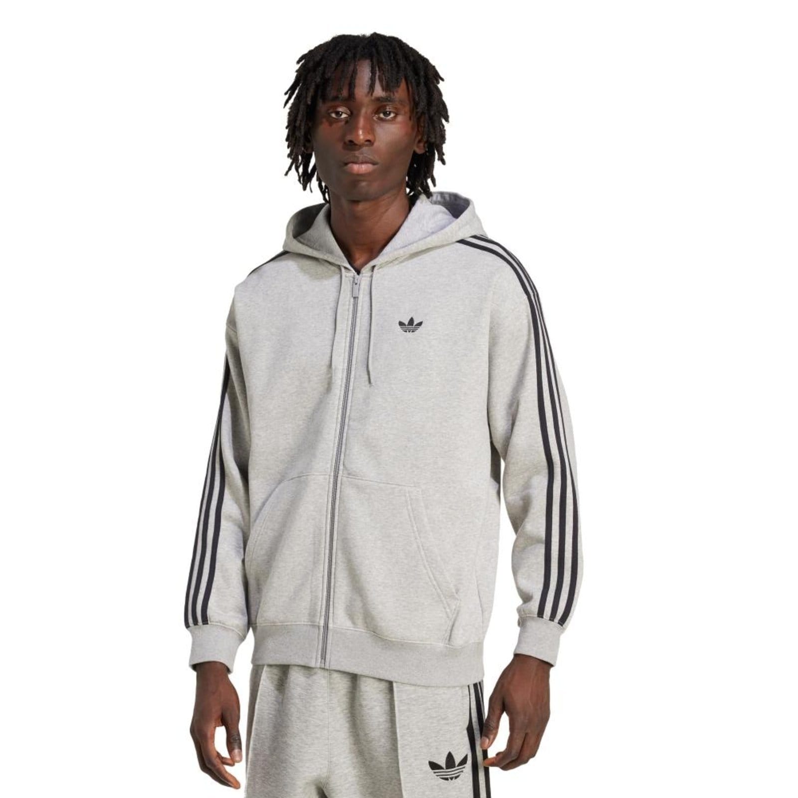 Moletom com Capuz Adidas Adicolor Oversized com Zíper Total adidas Originals