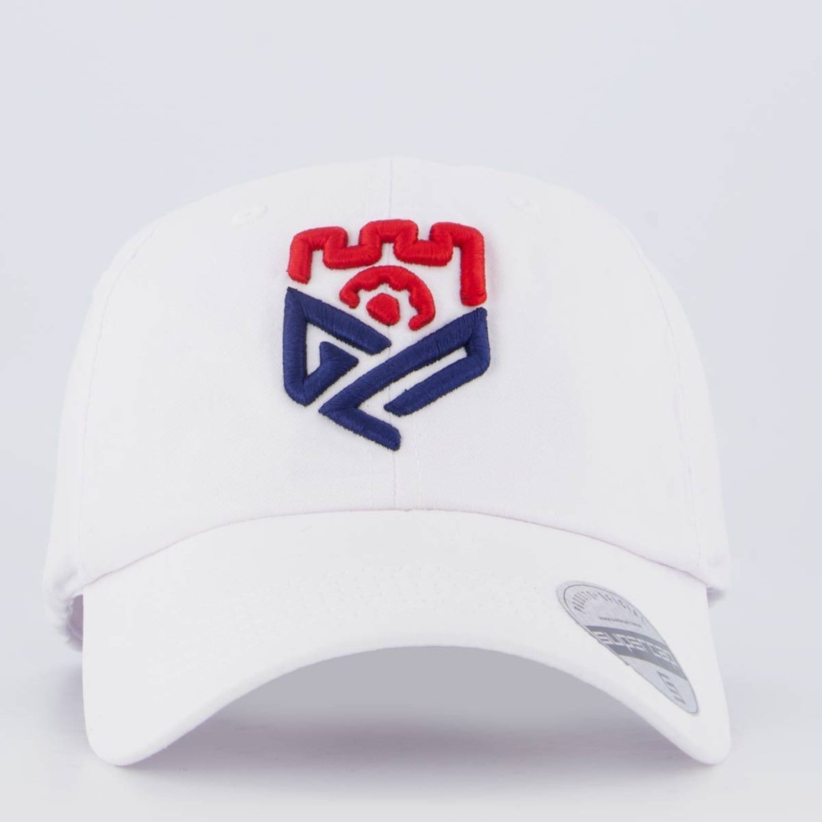Vista 2 Boné Grêmio Prudente Escudo 2025 Supercap branco