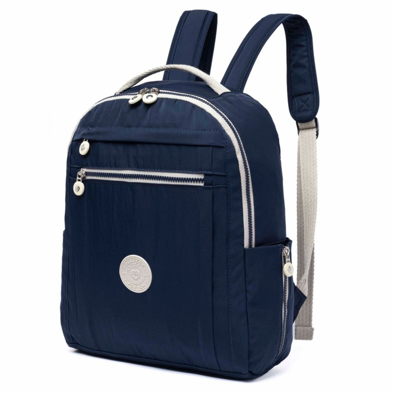 Vista 2 Mochila Reforçada Feminina Trabalho Escolar Espaçosa Menina Perfect For You azul