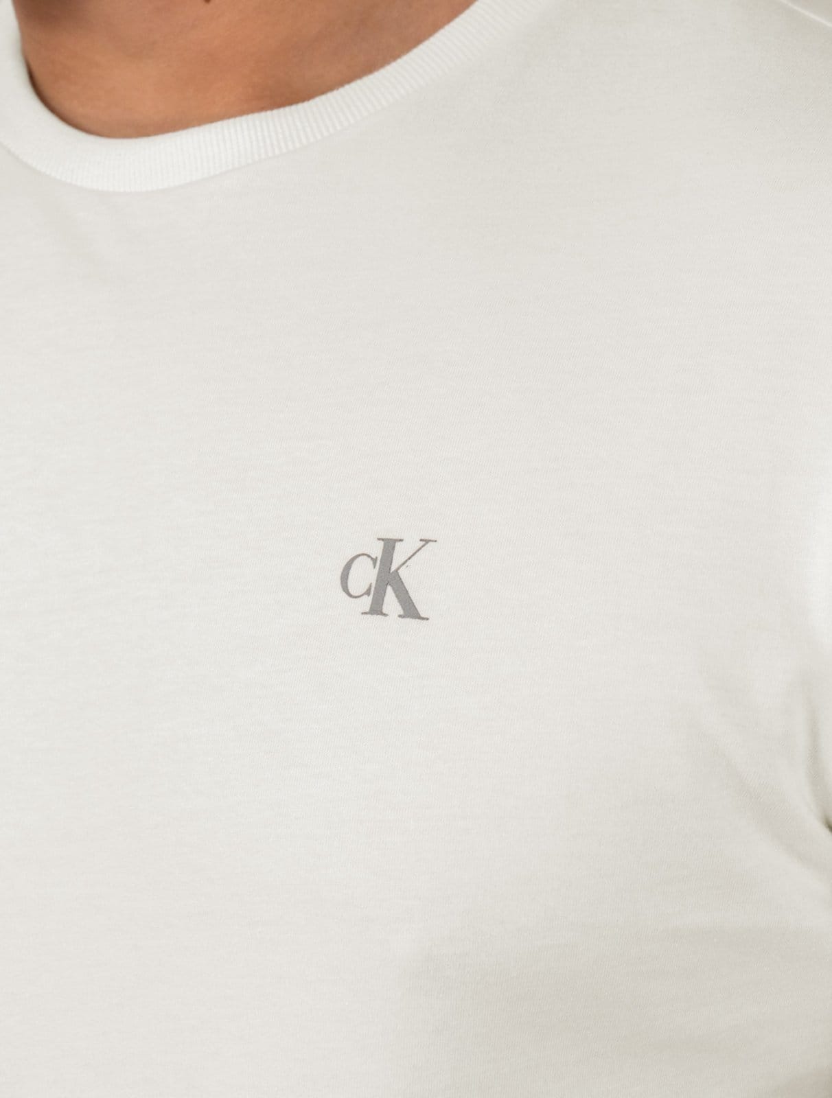 Vista 2 Pijama Calvin Klein Calça 1996 Fashion Stripe Off / Azul Claro Calvin Klein off-white azul