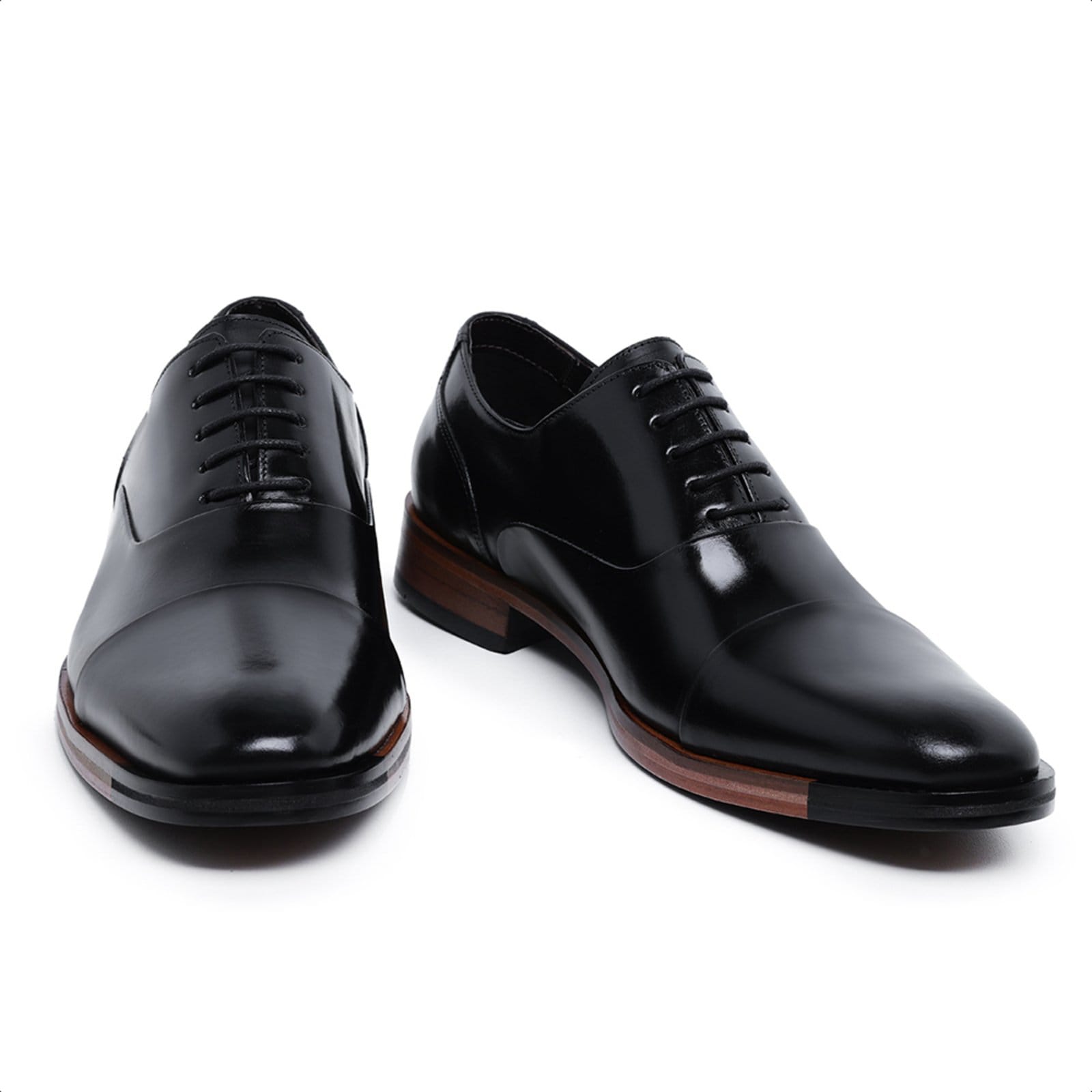 Vista 2 Sapato Oxford Social Masculino Malbork em Couro Brilho 60610P Malbork preto