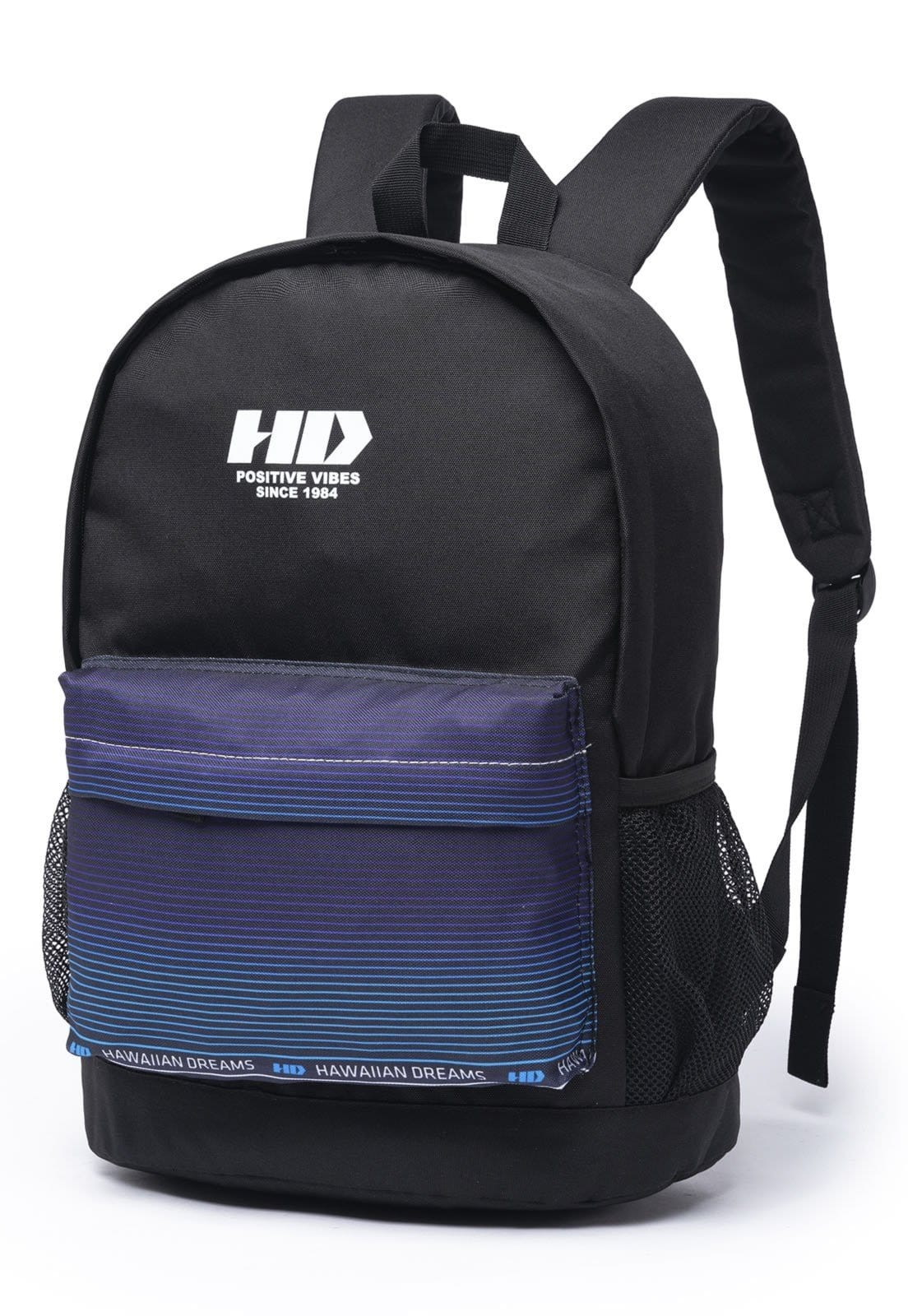 Vista 2 Mochila Escolar HD Masculina Moderno Casual Original HD preto