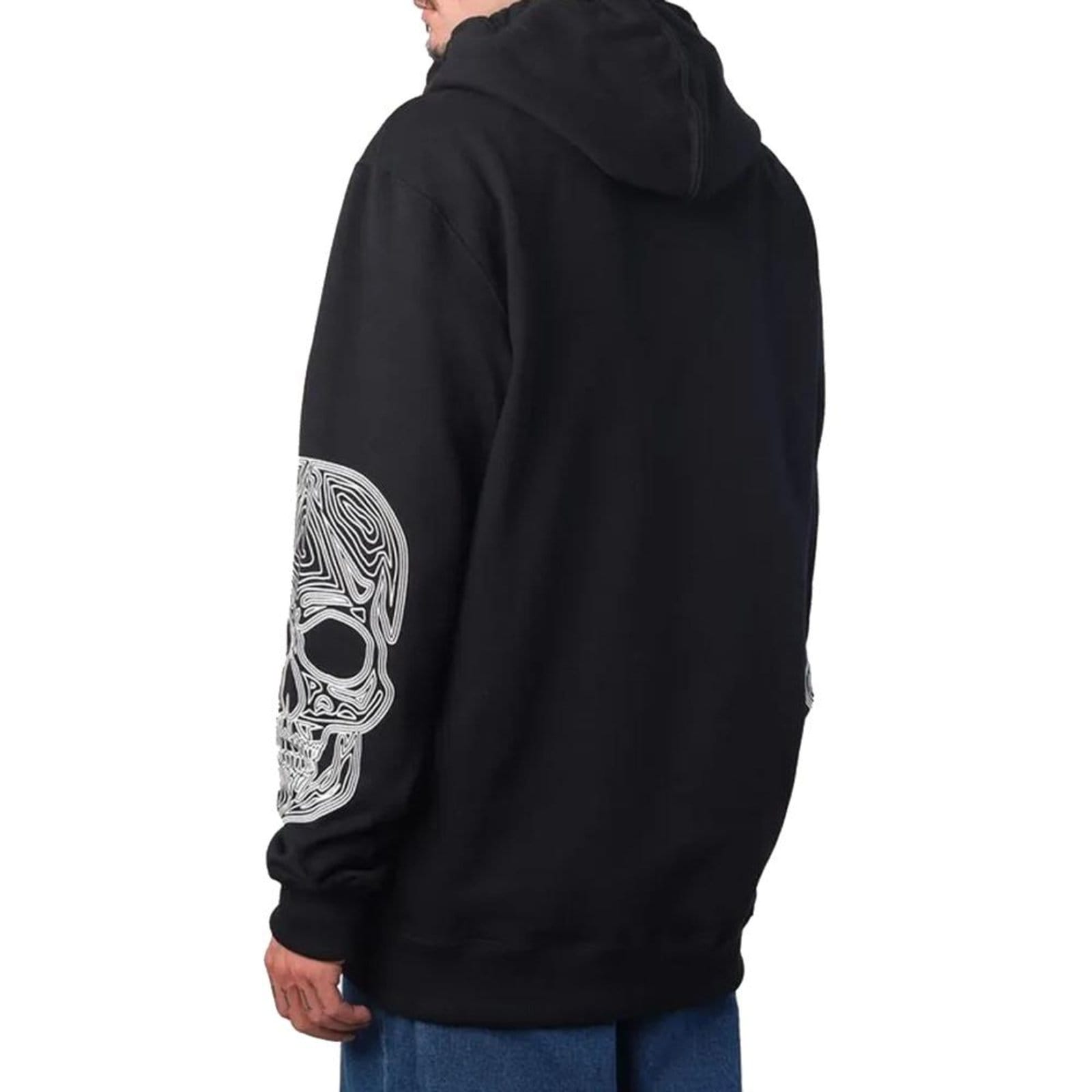 Vista 2 Moletom MCD Canguru Cranio WT25 Masculino MCD preto