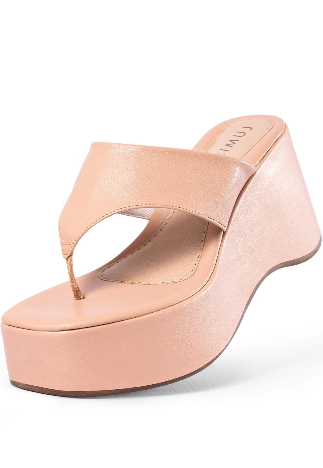 Tamanco Feminino Plataforma Lumiss Sandália De Dedo Meia Pata Anabela