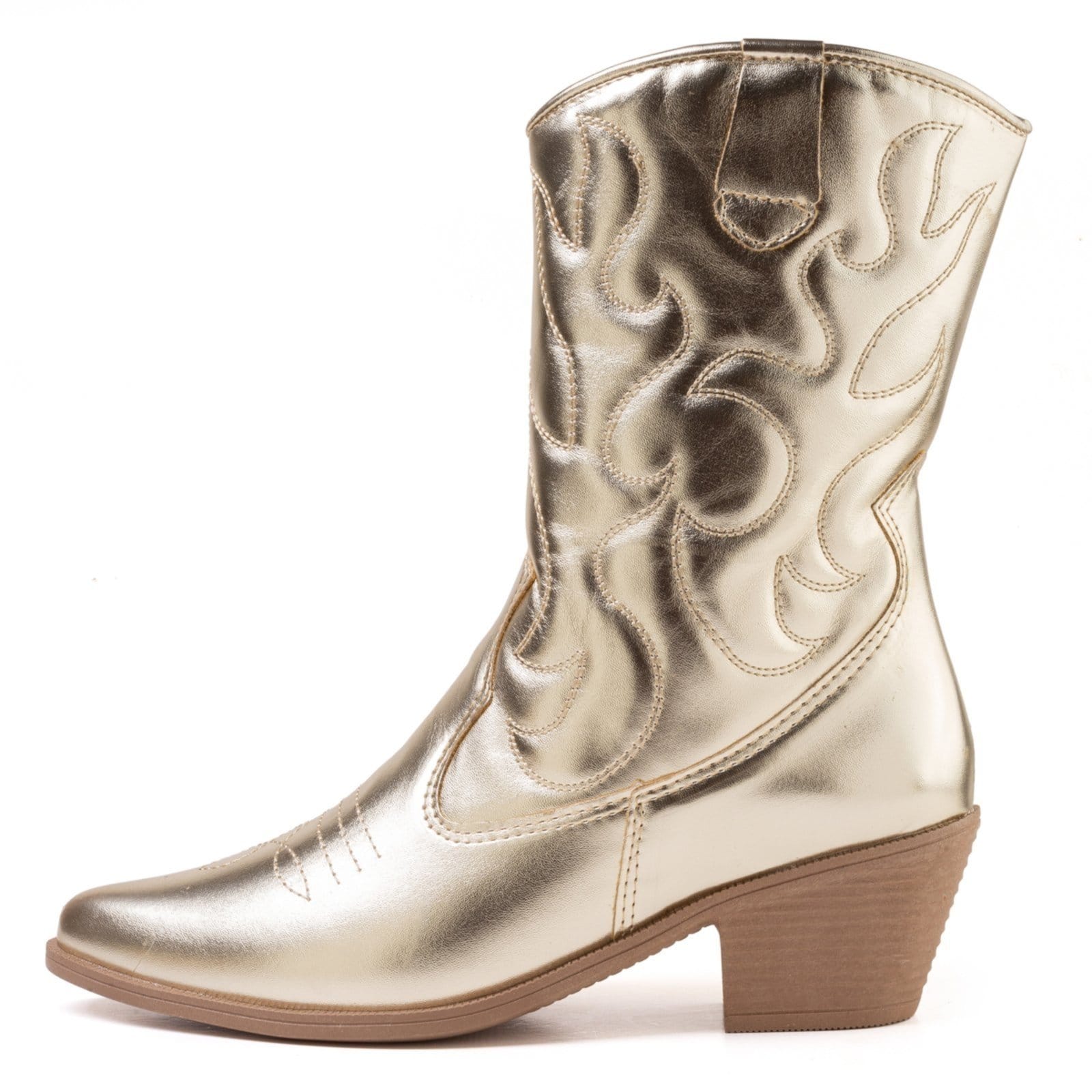 Bota Country Western Zature Texana Bordada Ouro