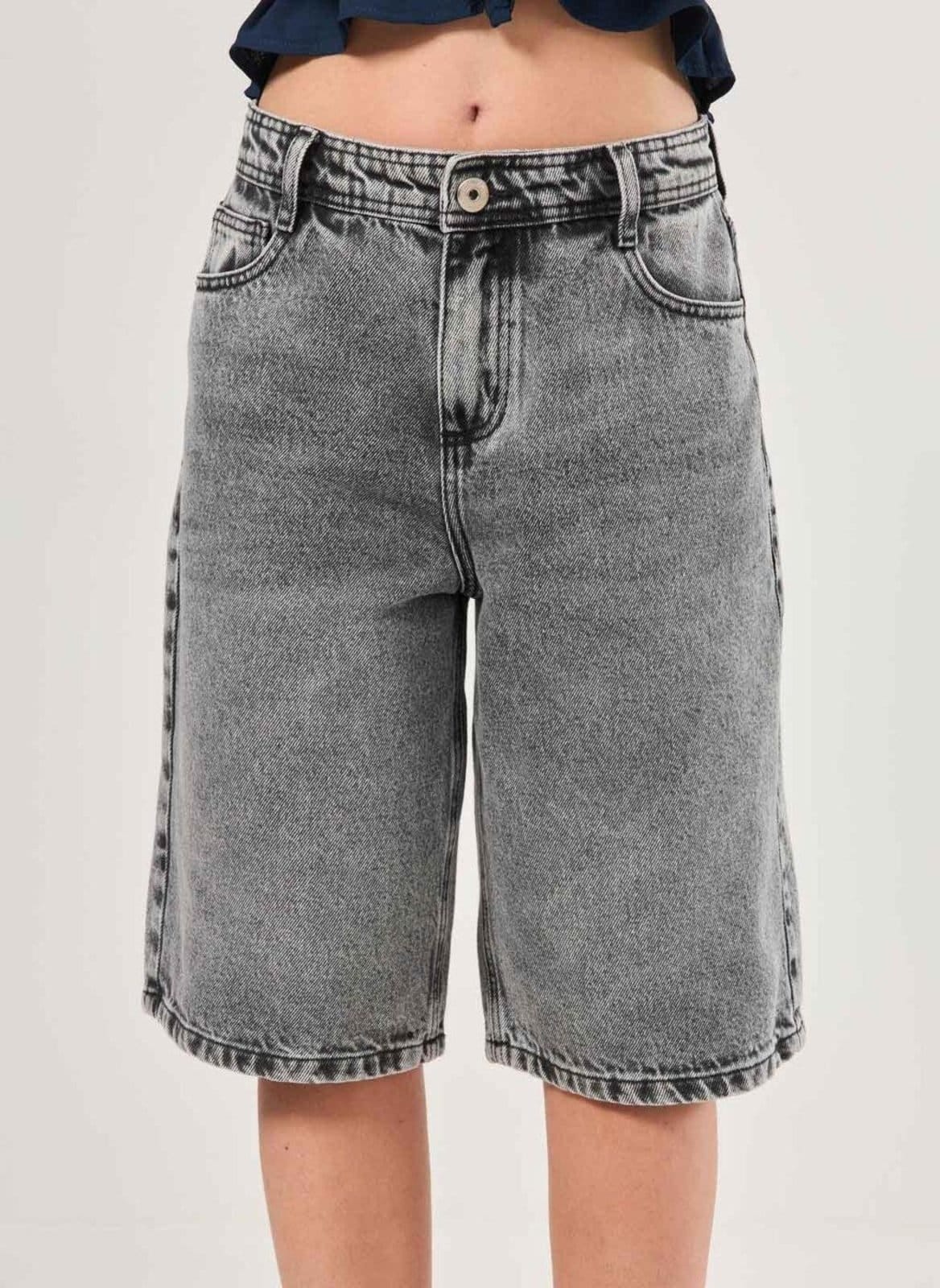 Vista 2 Jorts Baggy Jeans Youcom cinza