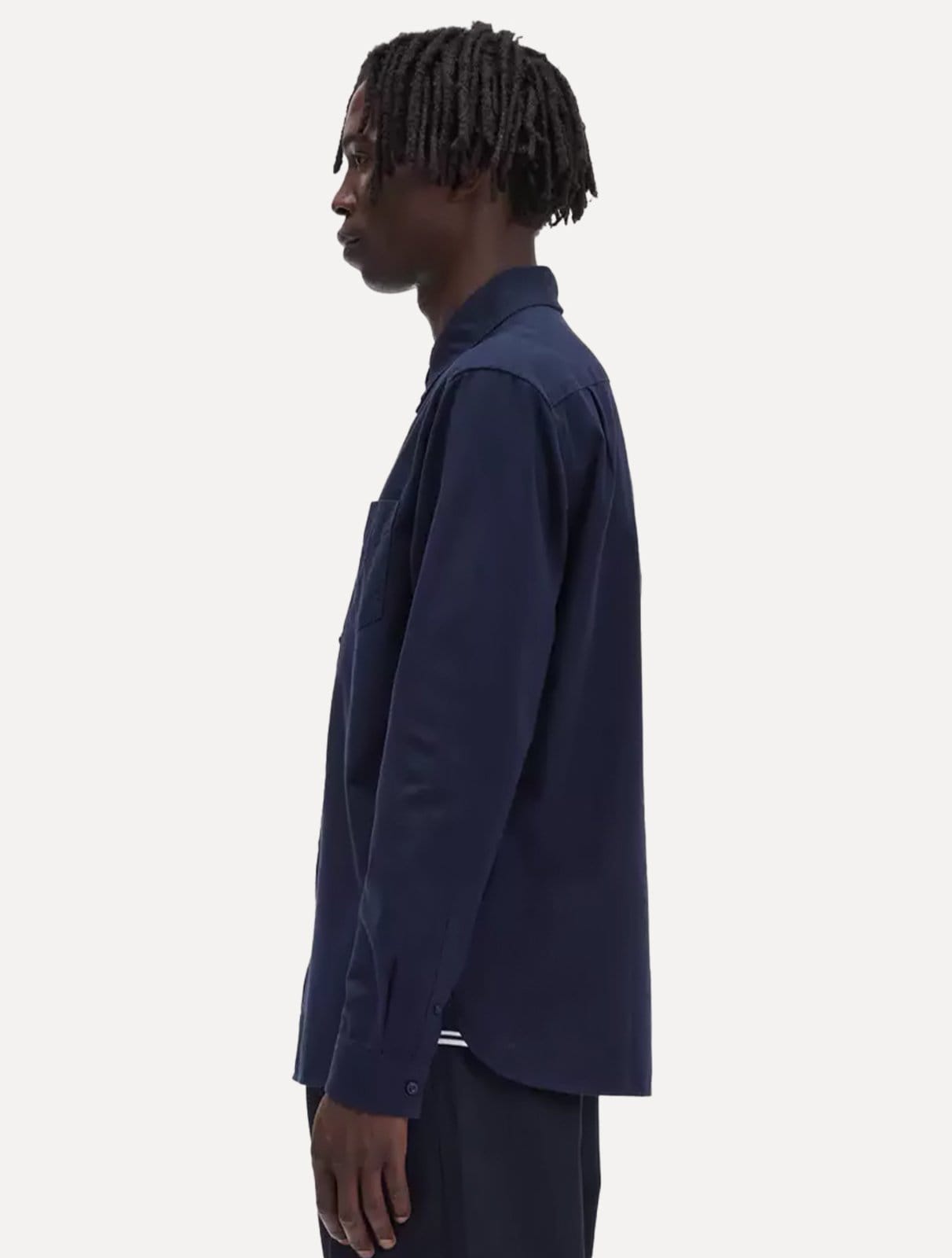 Camisa Fred Perry Masculina Oxford Pocket Light Logo Escuro - 2