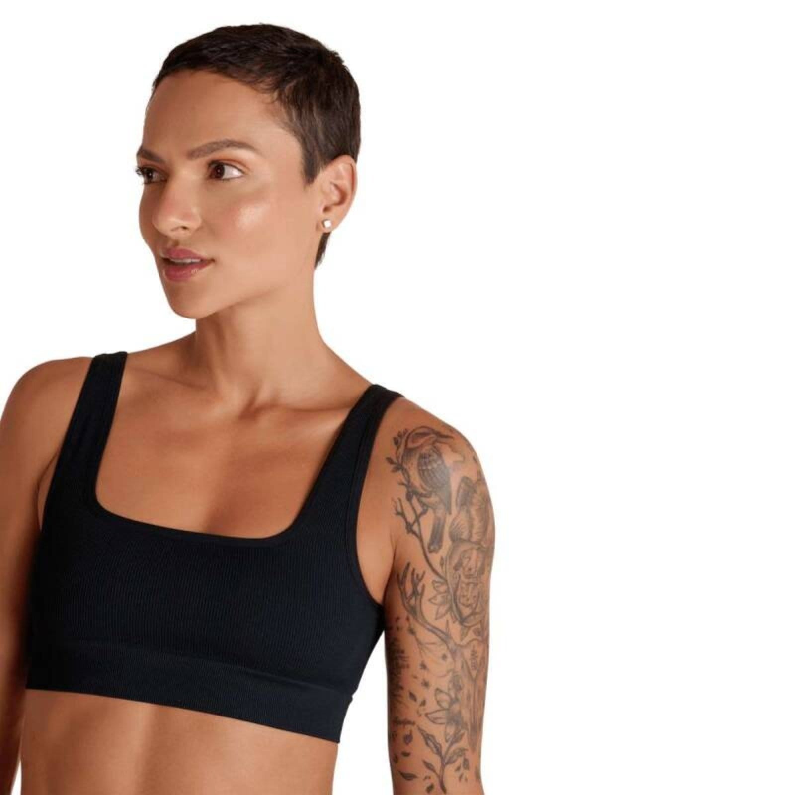 Vista 2 Top Lupo Af Canelado Basic - Feminino Lupo preto