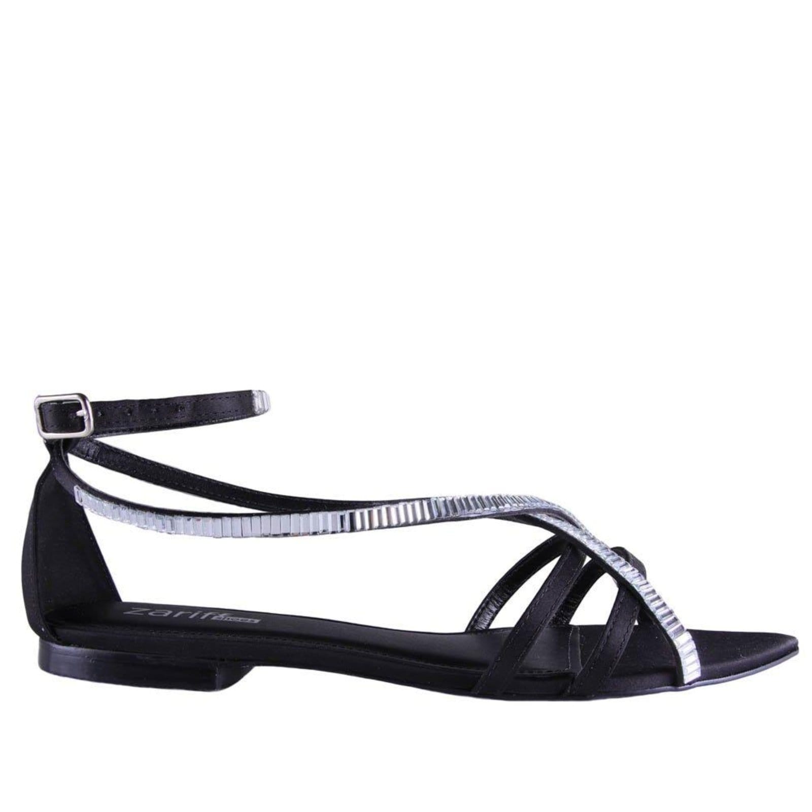 Sandália Rasteira Feminina Zariff 10298.7611 Preto