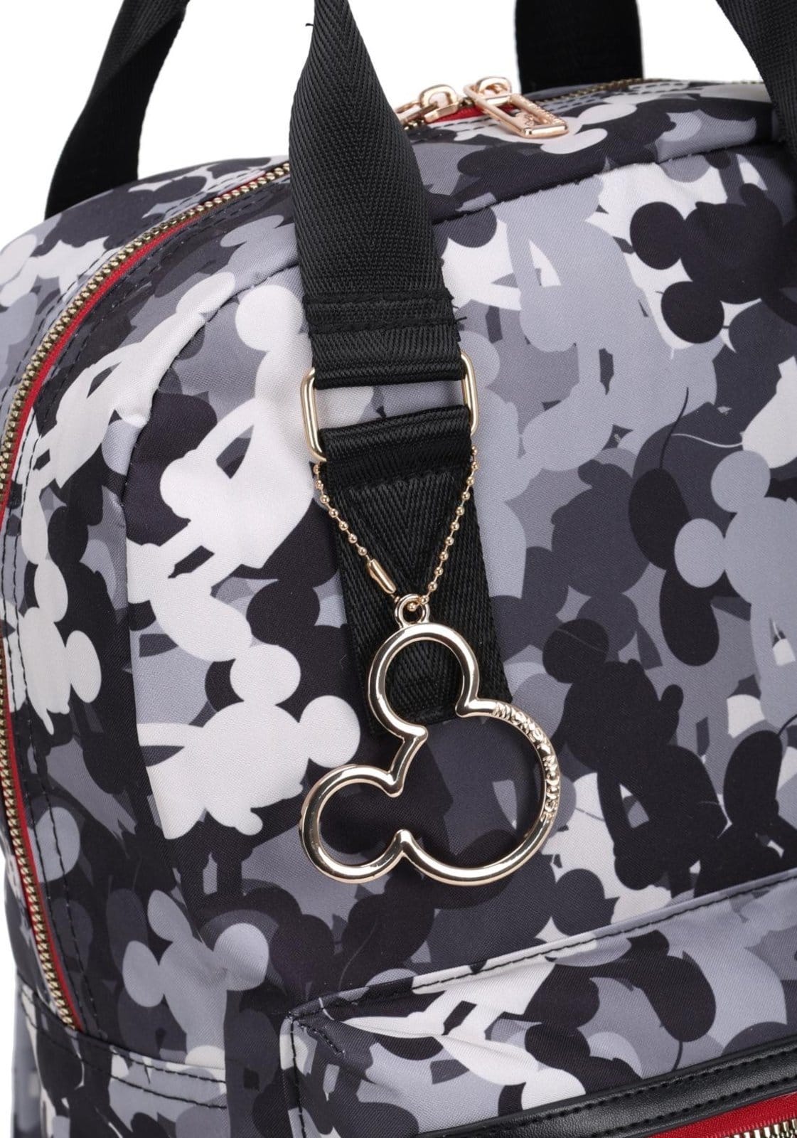 Vista 2 Infantil - Mochila de Costas Pequena Camufalada Mickey Disney Luxcel preto