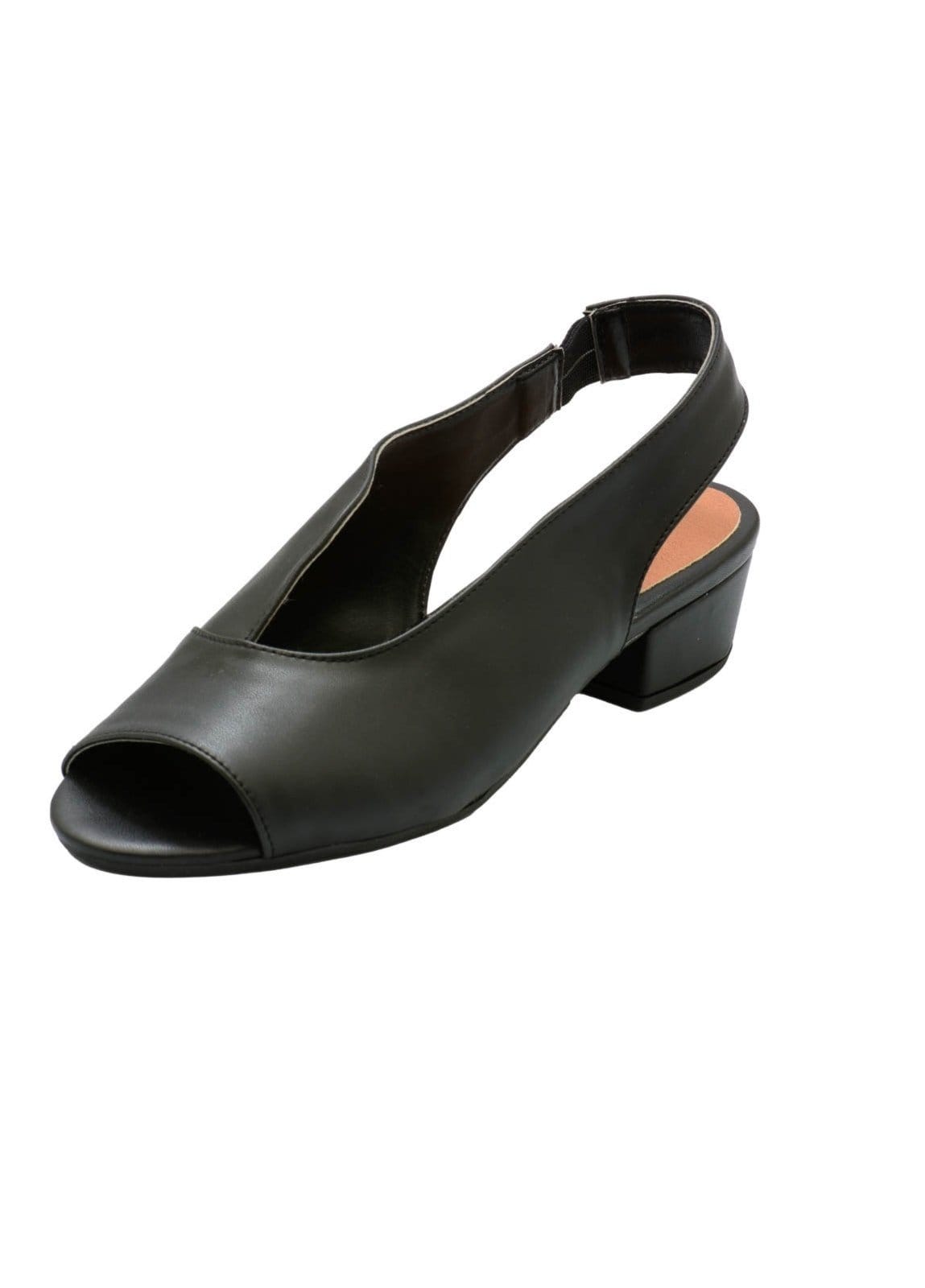 Sandália Salto Baixo Grosso 3cm Luiza Sobreira Preta Mod. 2151