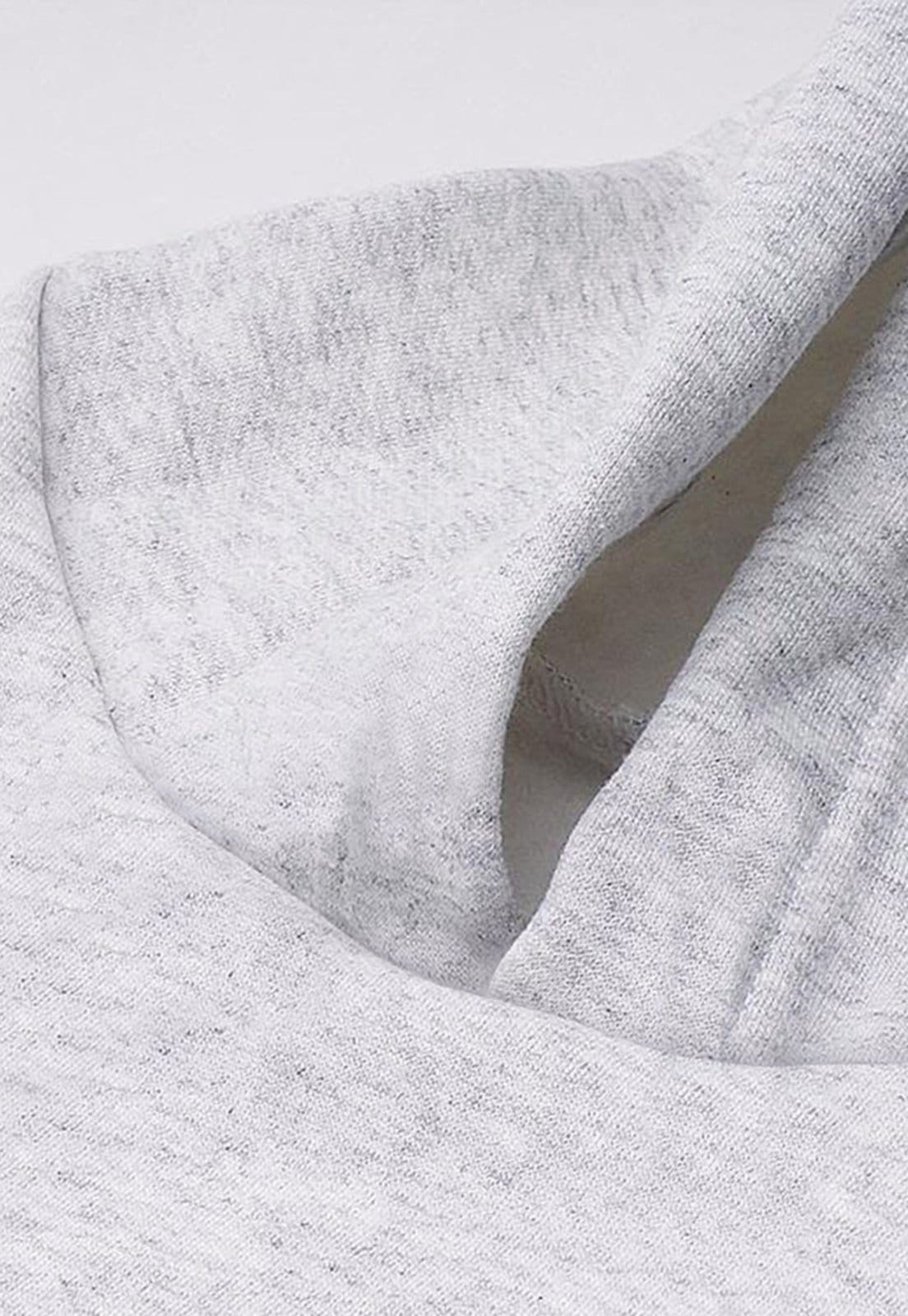 Vista 2 Blusa de Frio Moletom Flanelado Benellys Blessed Canguru Claro Benellys cinza