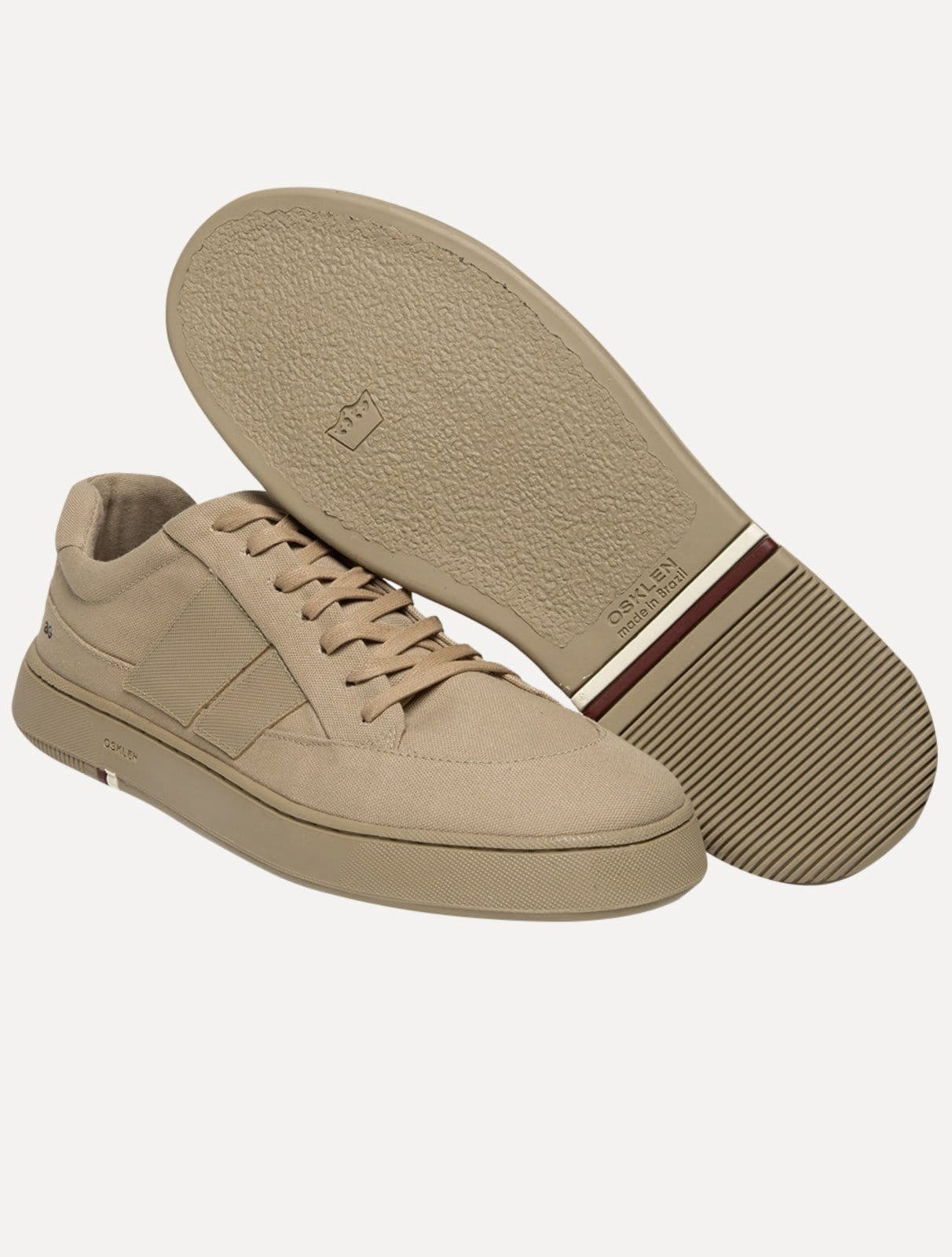 Vista 2 Tênis Osklen Masculino Lona Canvas AG Sneaker Caqui Osklen cáqui caqui