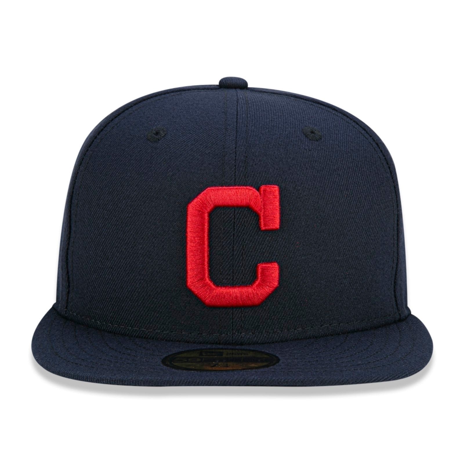Vista 2 Boné New Era 59fifty Cleveland Indians Marinho new era azul marinho