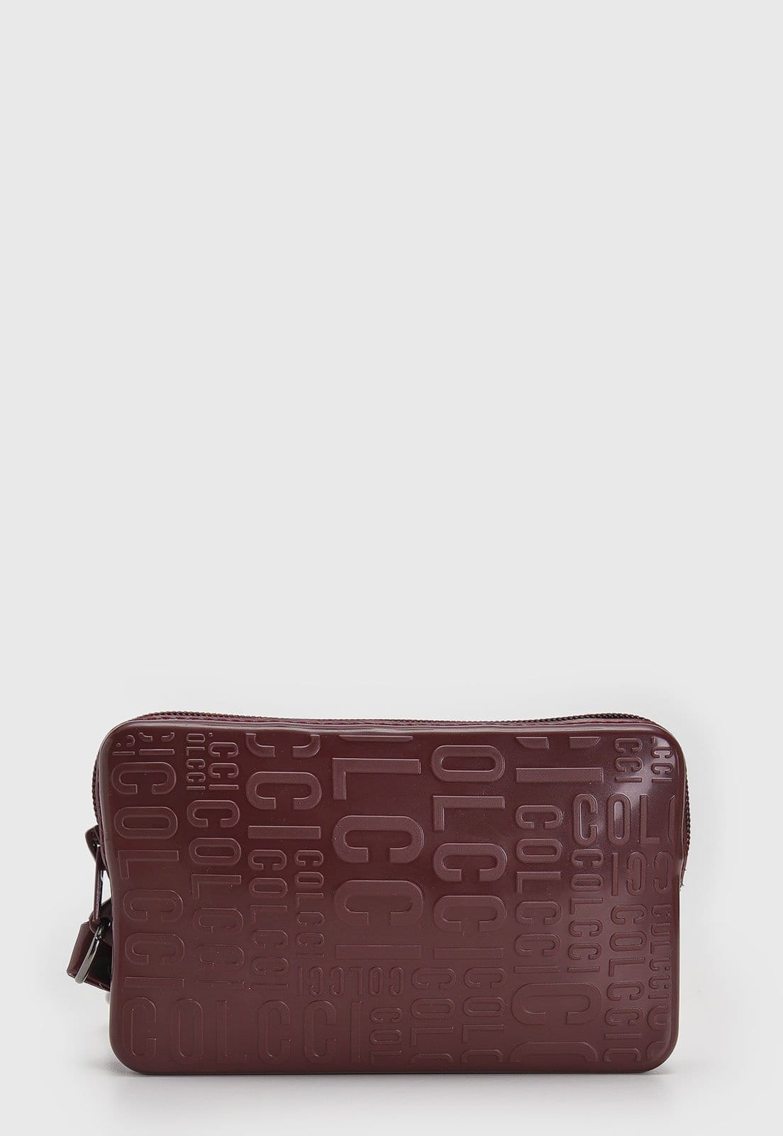 Clutch Colcci Monograma Alça Mão Bordô