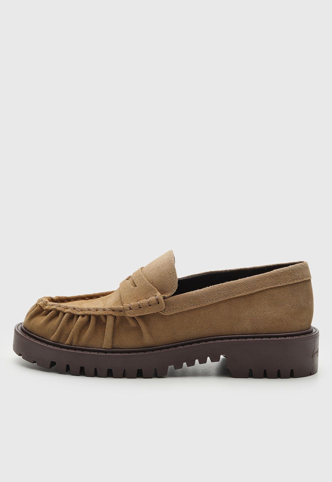 Mocassim Feminino Luiza Barcelos Camurça Camel